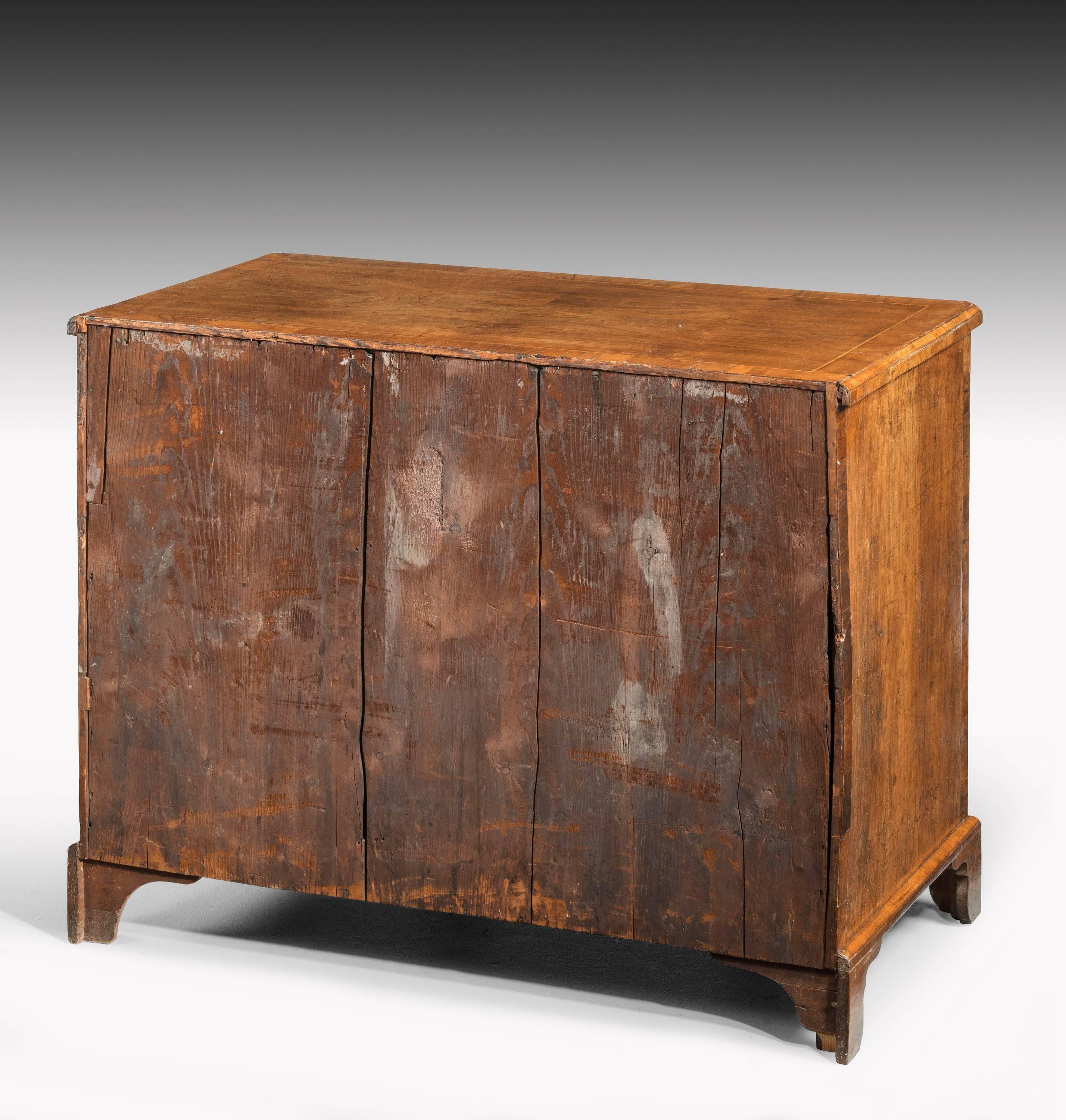 Mid-18th Century Walnut Kneehole Desk with Excellent Detailing 2
