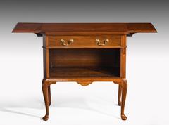 Late 20th Century Mahogany Night Table with Two Lifting Flaps