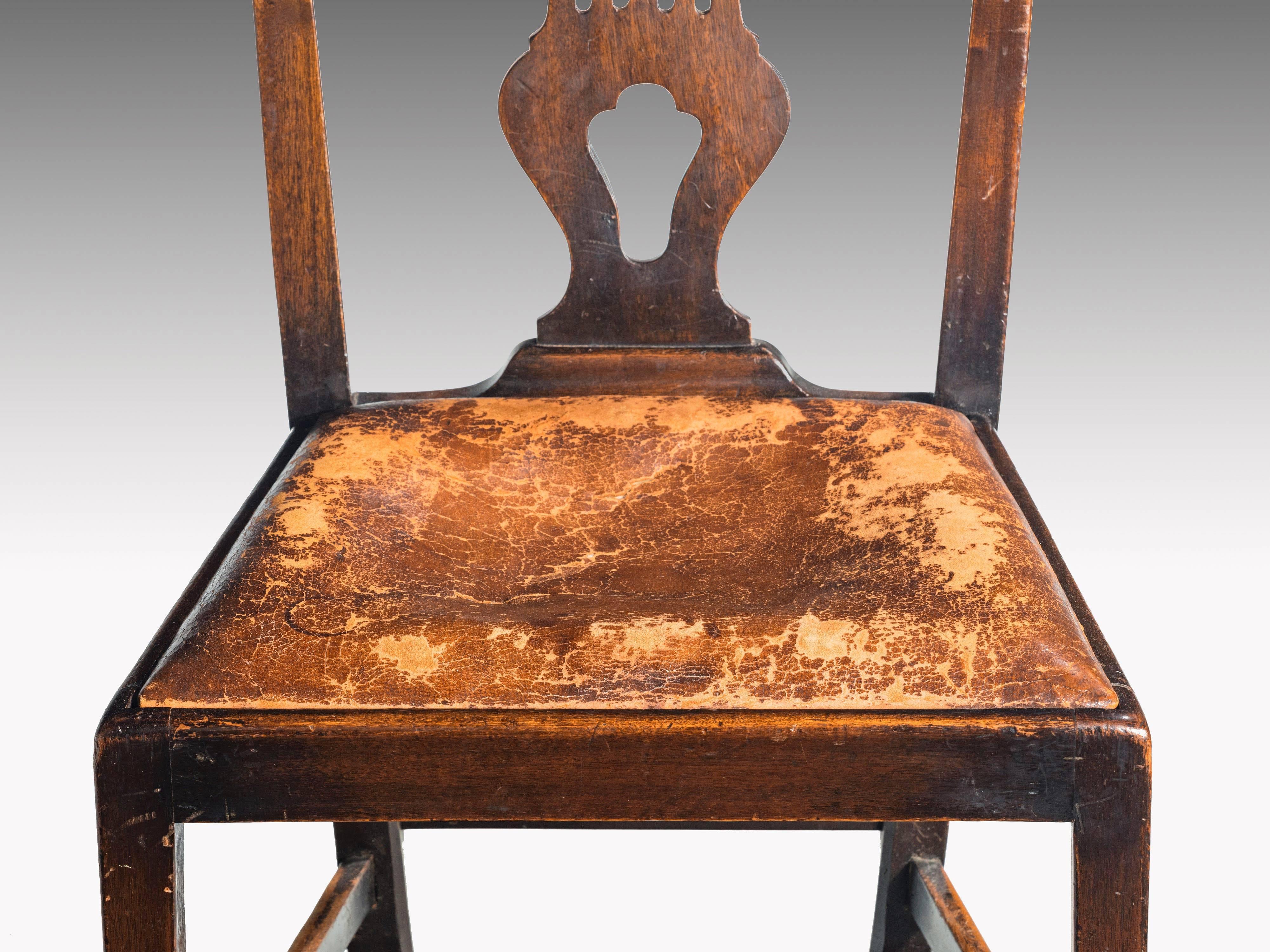 Set of Five George III Mahogany Dining Chairs 1