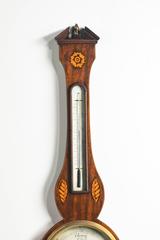 George III Period Mahogany Barometer by Ceser Scalfini.
