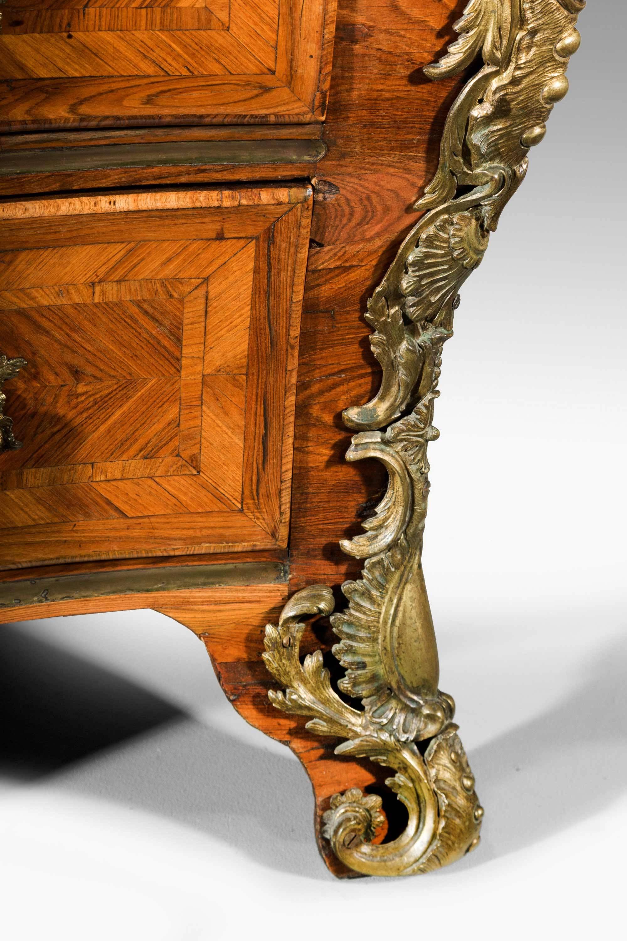 French Louis XV Bombe Kingwood Commode from the Cartland Estate