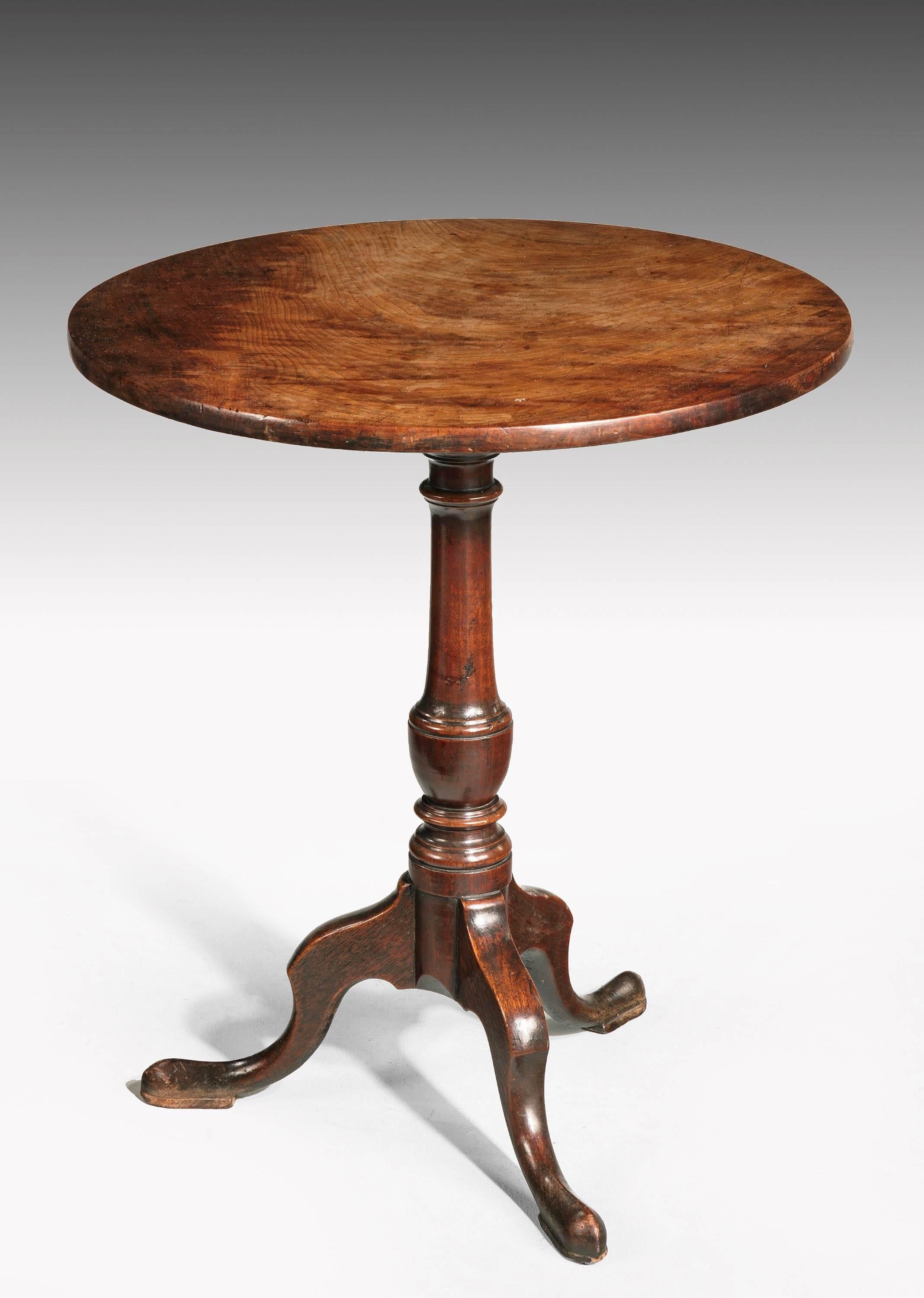 Great Britain (UK) George III Period Mahogany Tilt Table with Original Works to the Underside