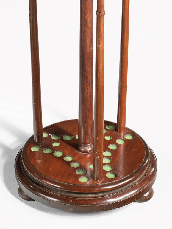 Pair of 19th century mahogany snooker or pool cue holders For Sale at 1stDibs