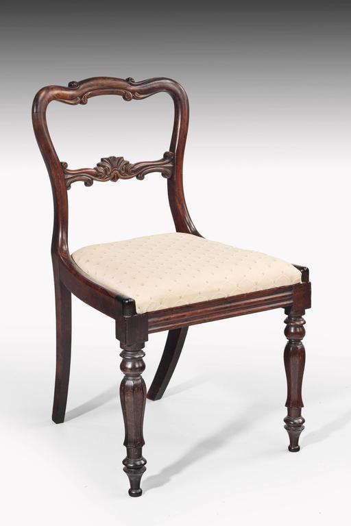 Set of Four Early Victorian Period Single Chairs For Sale at 1stdibs