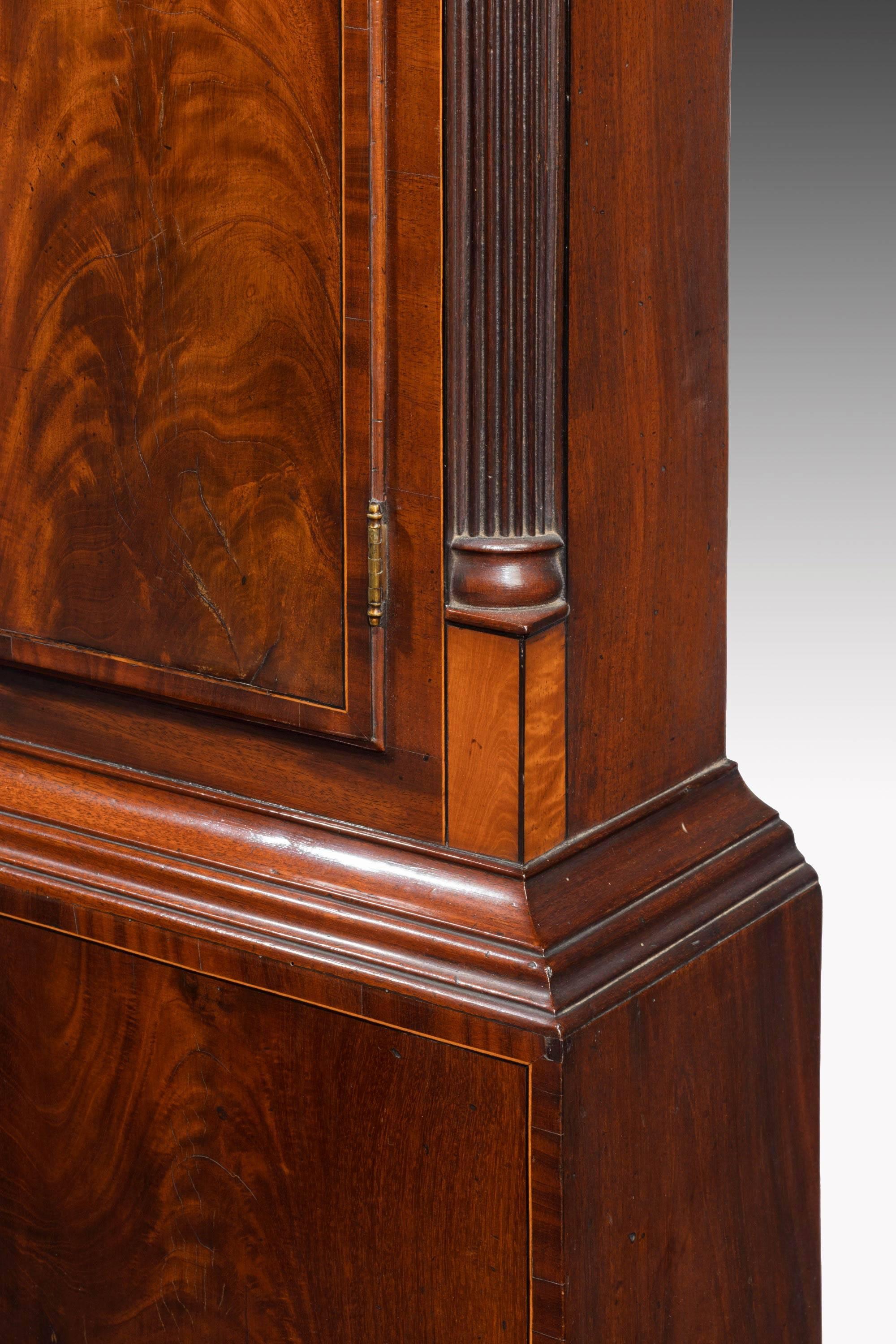 19th Century Mahogany Longcase Clock by William Coulie of Marykirk In Excellent Condition In Peterborough, Northamptonshire