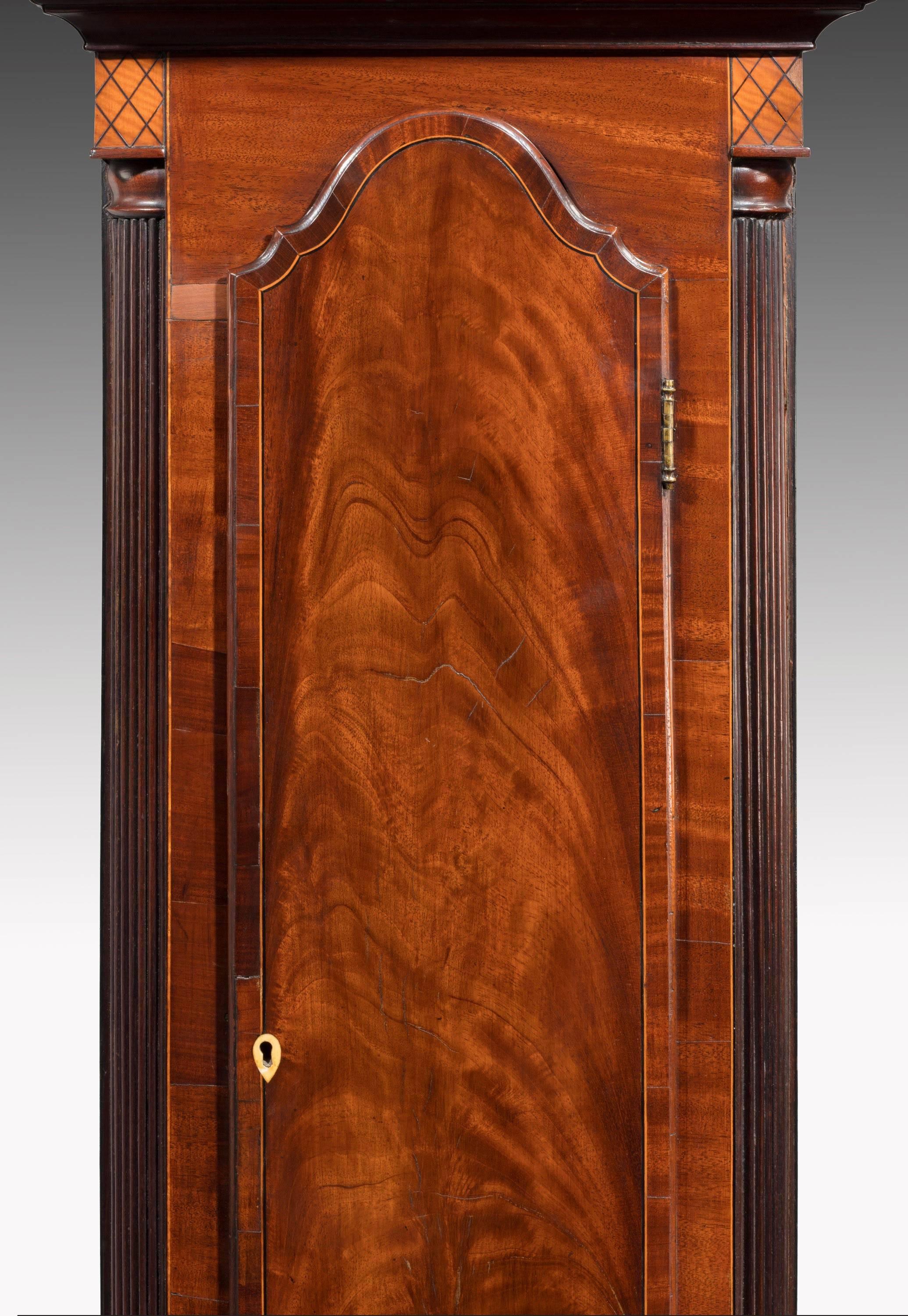 19th Century Mahogany Longcase Clock by William Coulie of Marykirk 2
