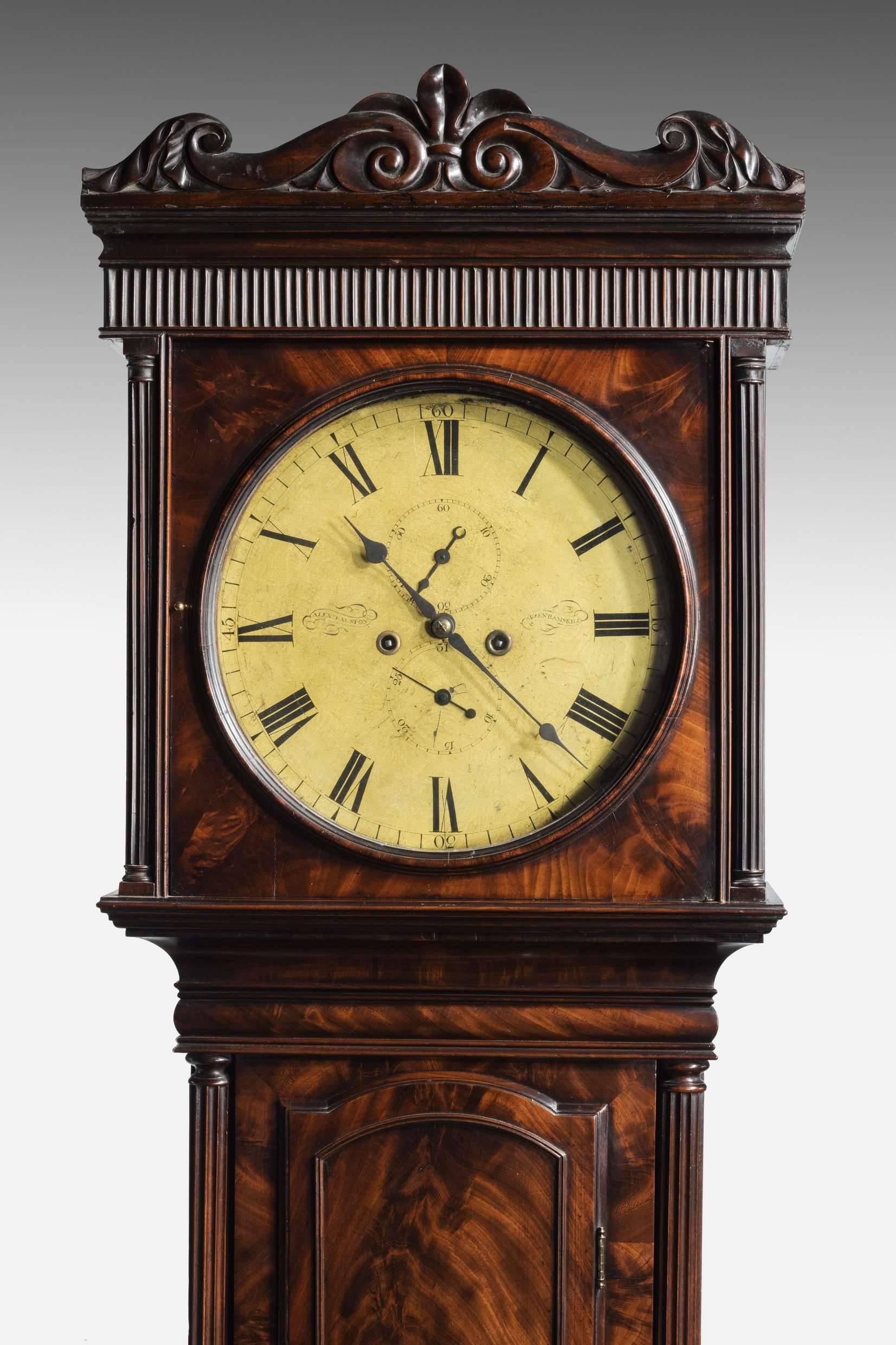 Great Britain (UK) Early 19th Century Mahogany Longcase Clock by Alexander Ralston