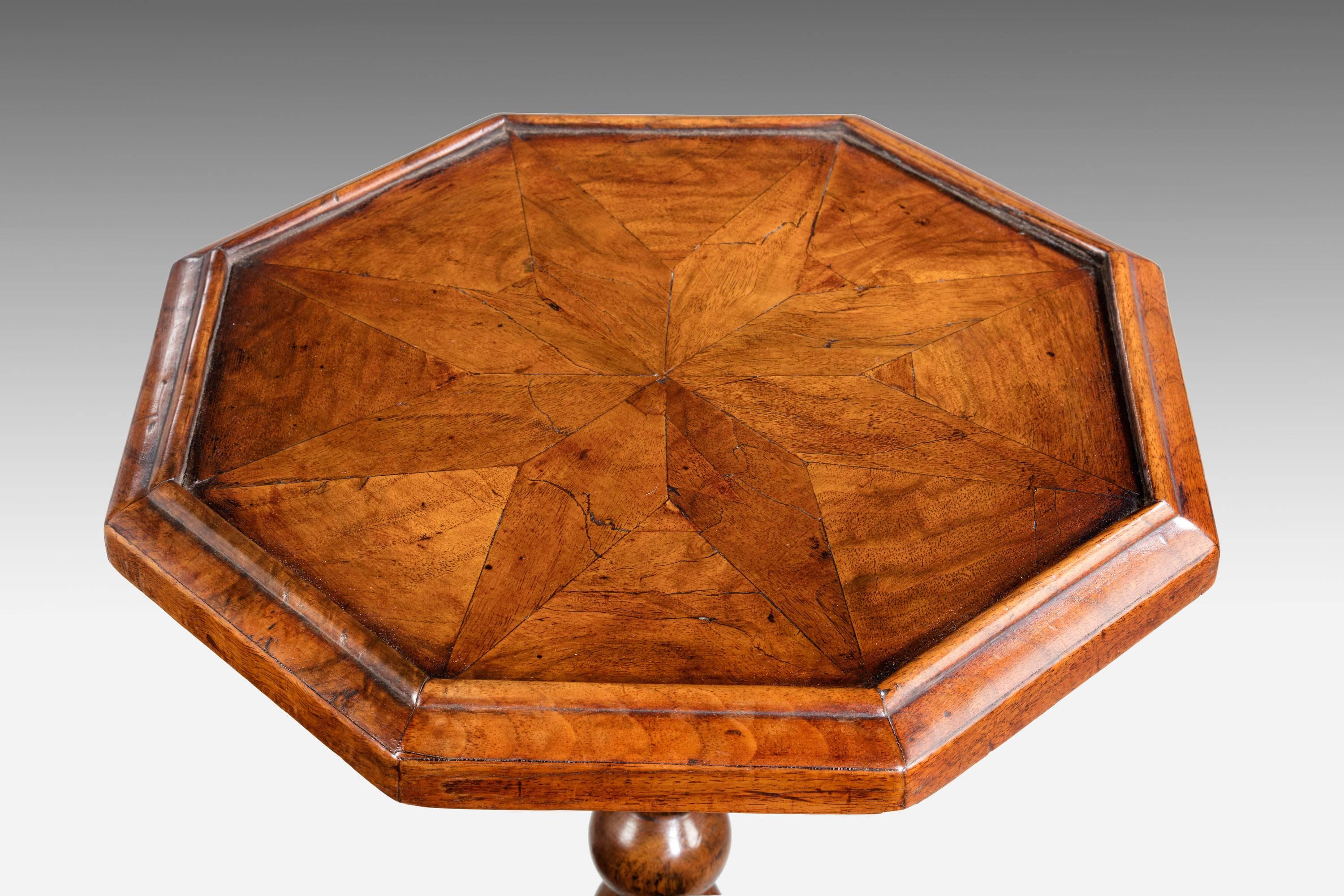 Great Britain (UK) William and Mary Period Walnut Candle Stand