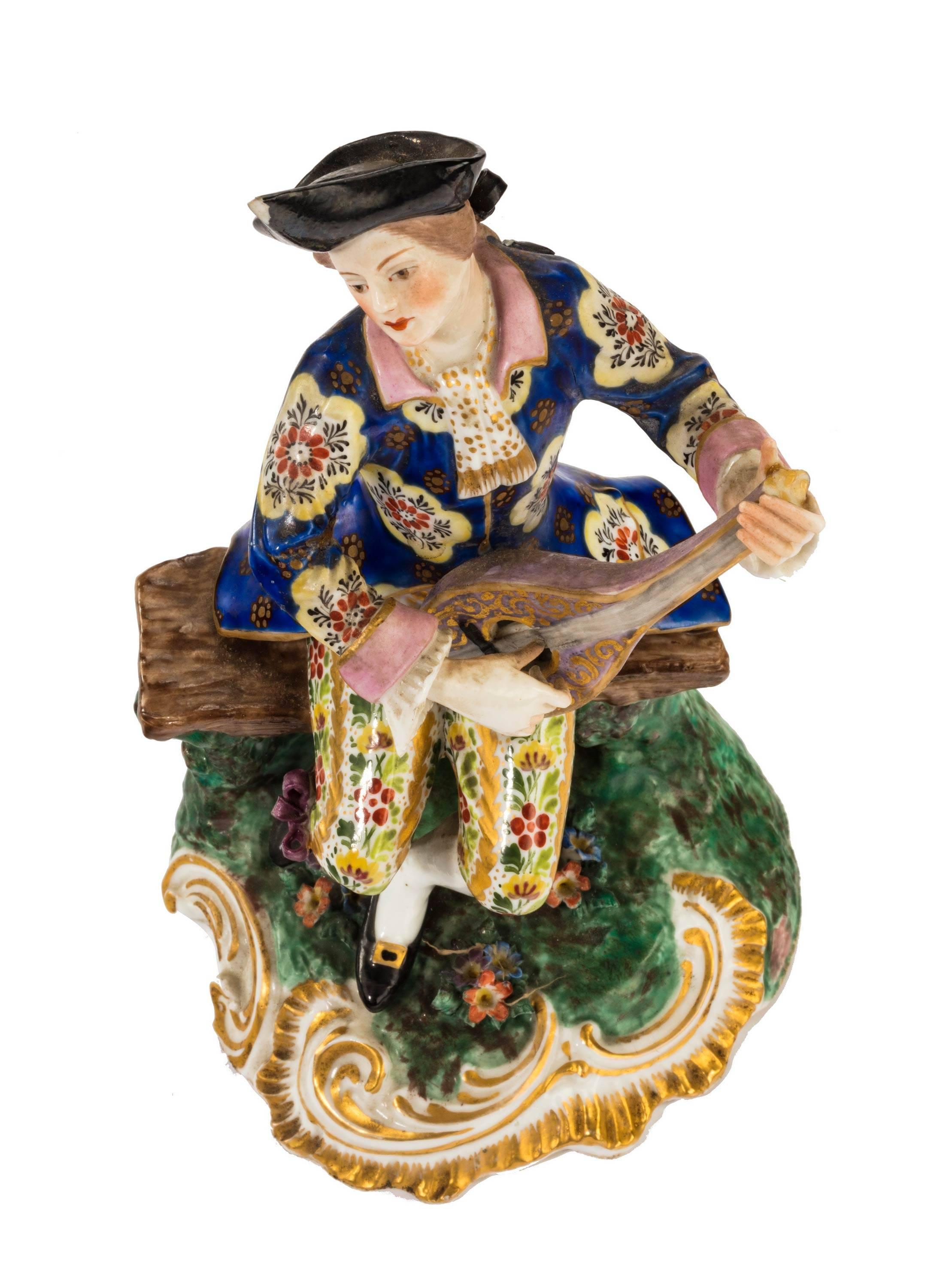 Pair of Mid-19th Century Hard Paste Porcelain Figures 1