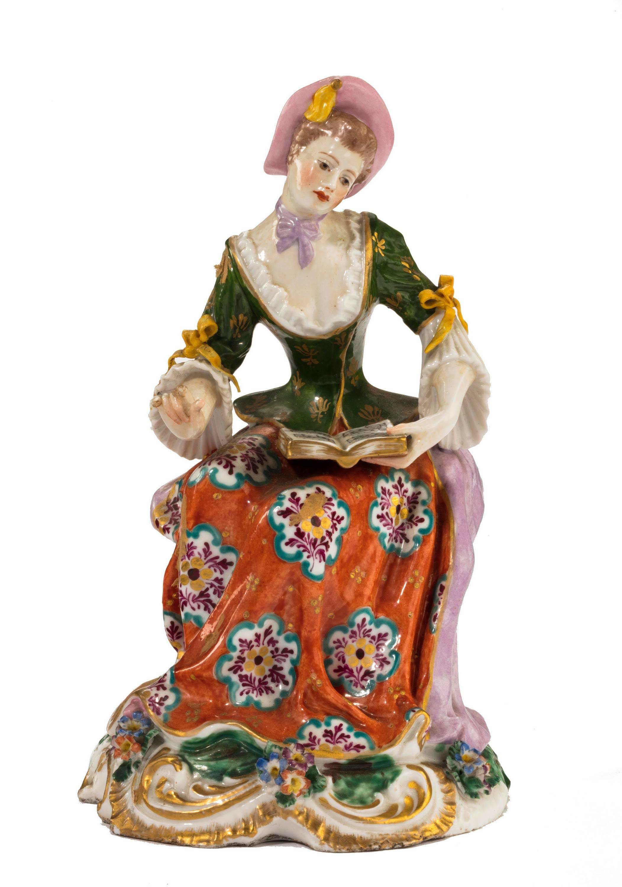 Pair of Mid-19th Century Hard Paste Porcelain Figures 3