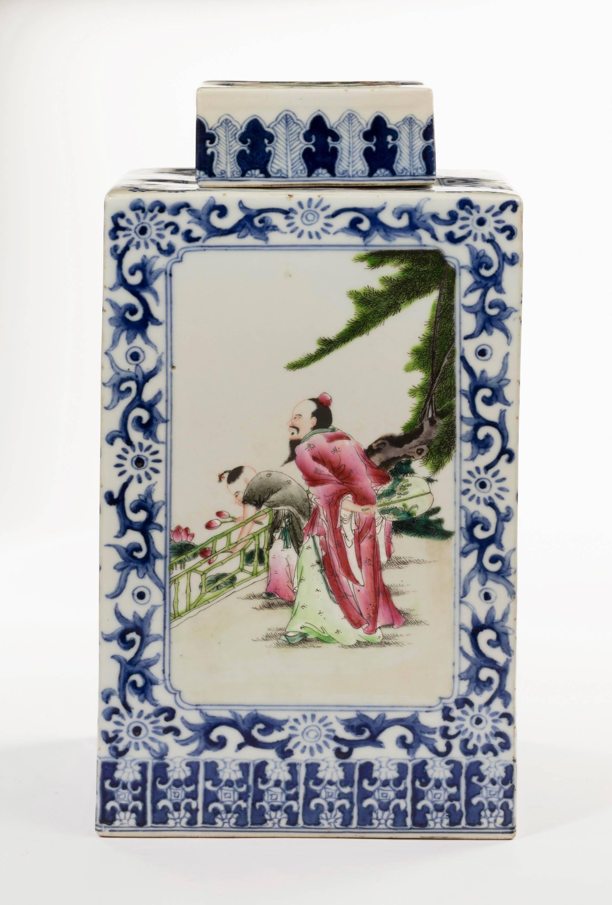 Mid-19th Century Chinese Porcelain Vase and Lid 2