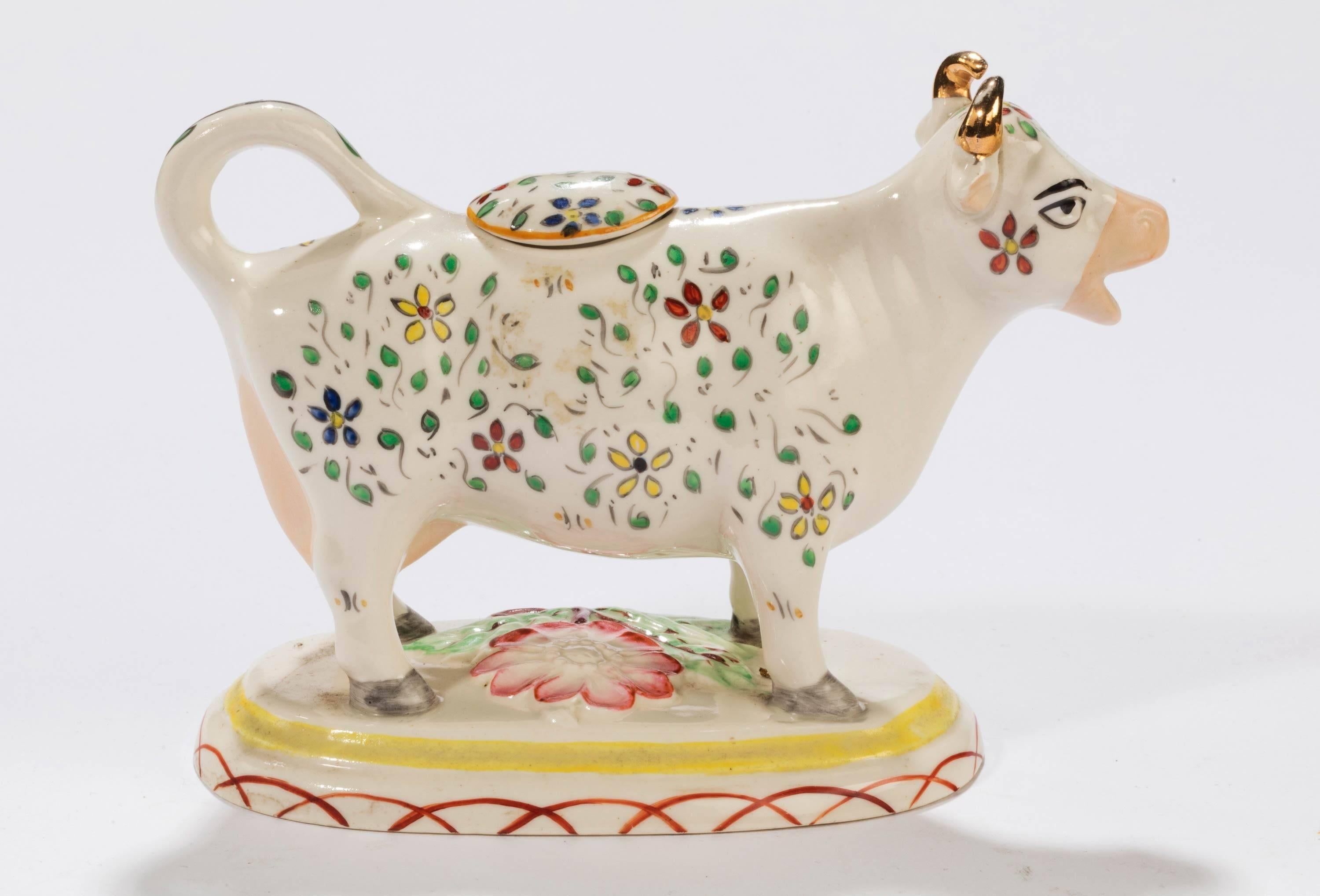 Collection of Five 20th Century Cow Creamers 3