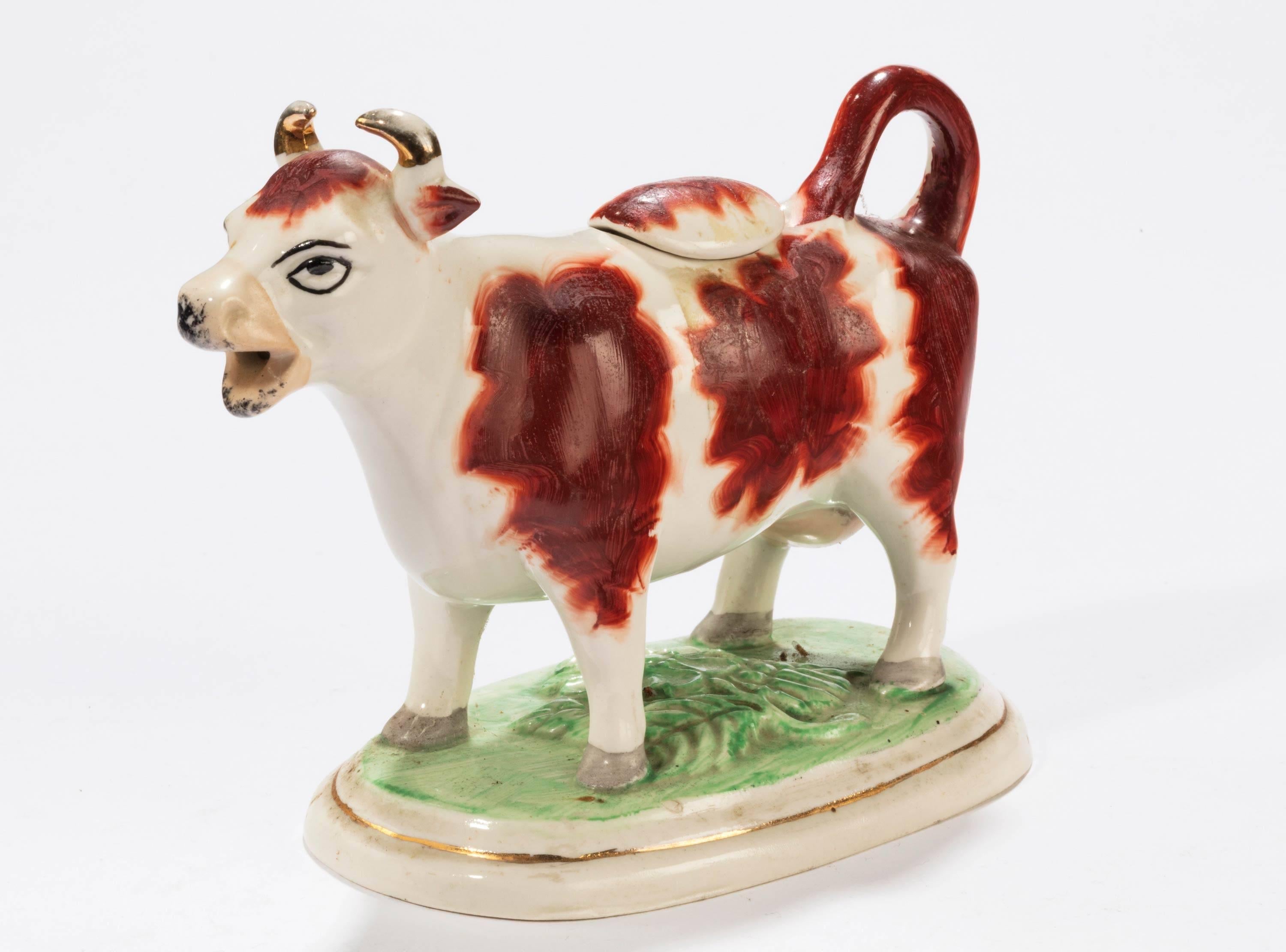 English Collection of Five 20th Century Cow Creamers
