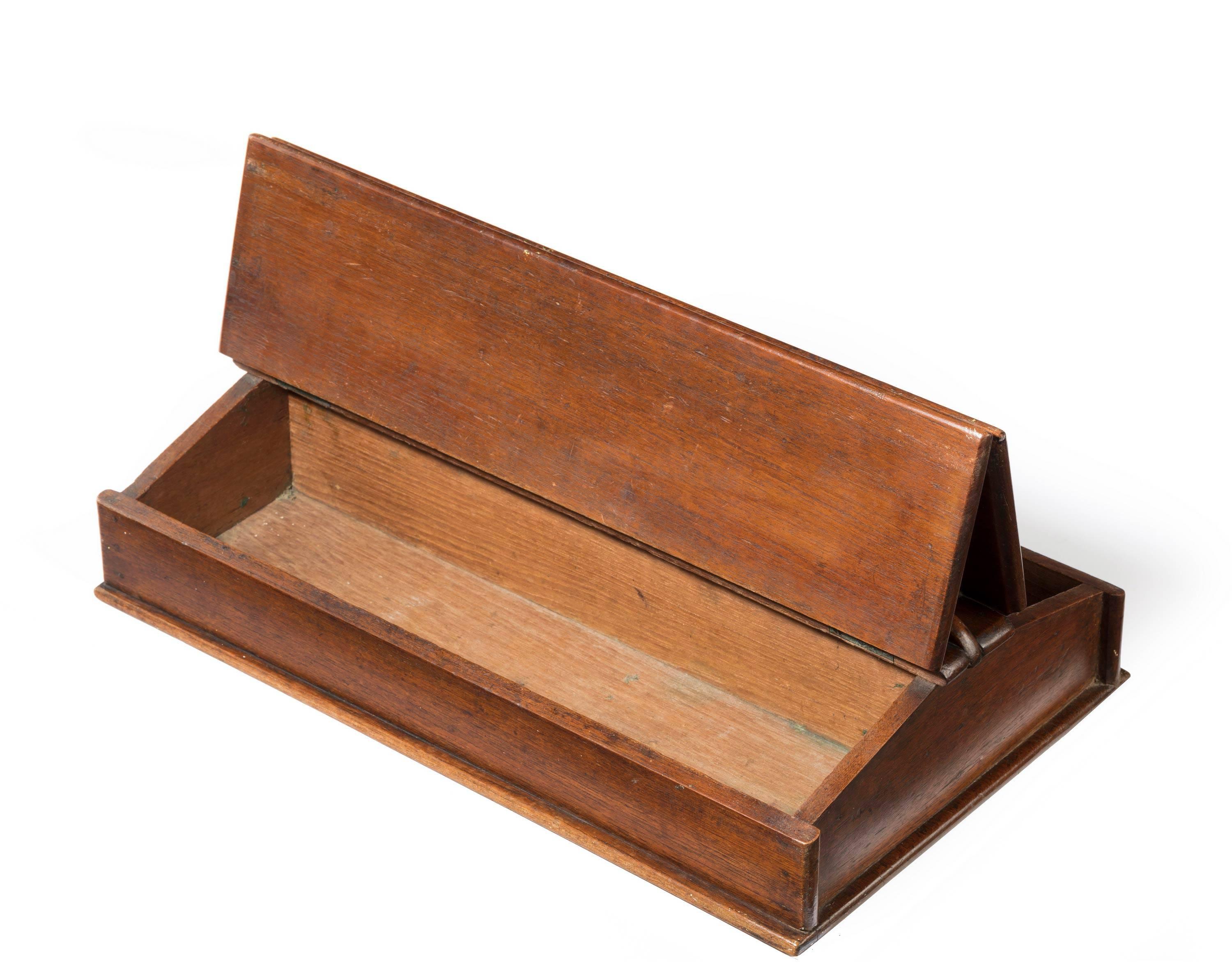 English George III Period Mahogany Cutlery Box with a Carrying Handle