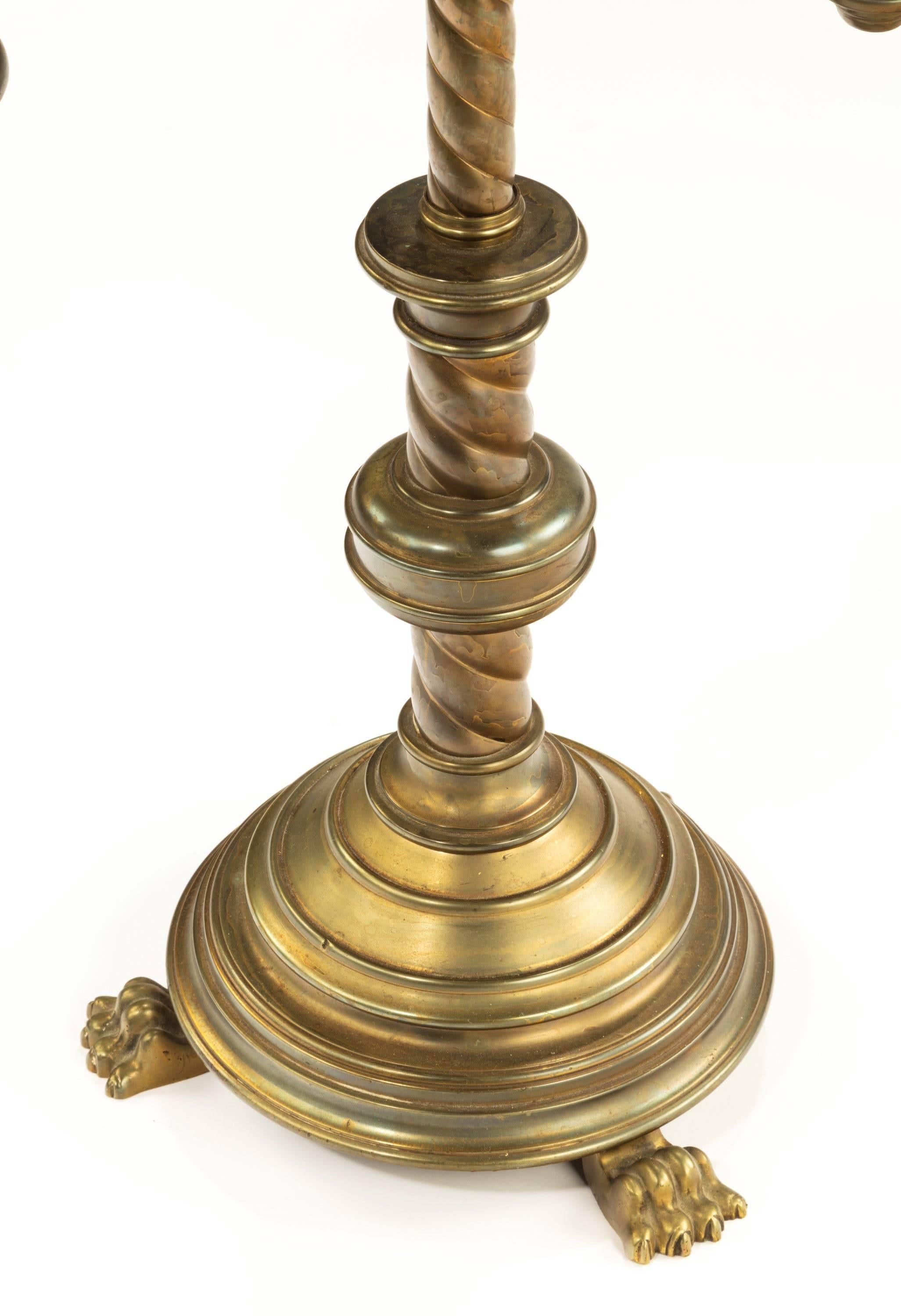 Alabaster-Tisch-Öllampe aus dem späten 19. Jahrhundert (Englisch)