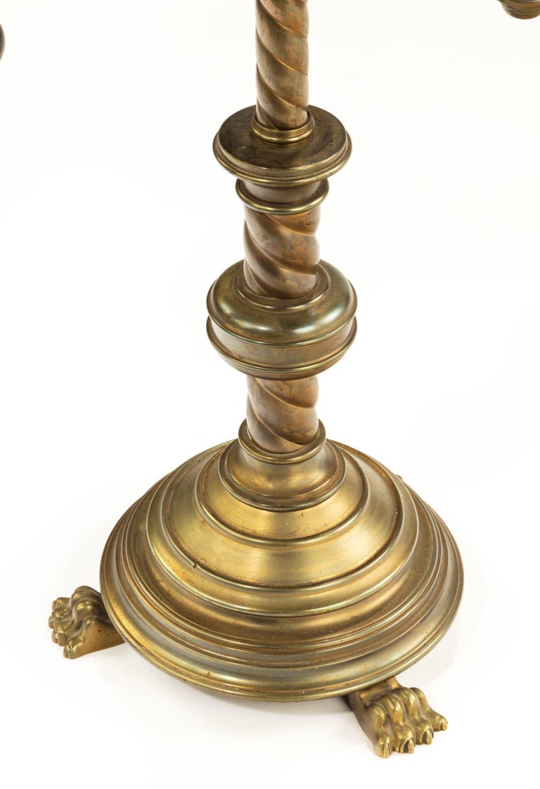 English Late 19th Century, Argand Table Oil Lamp For Sale