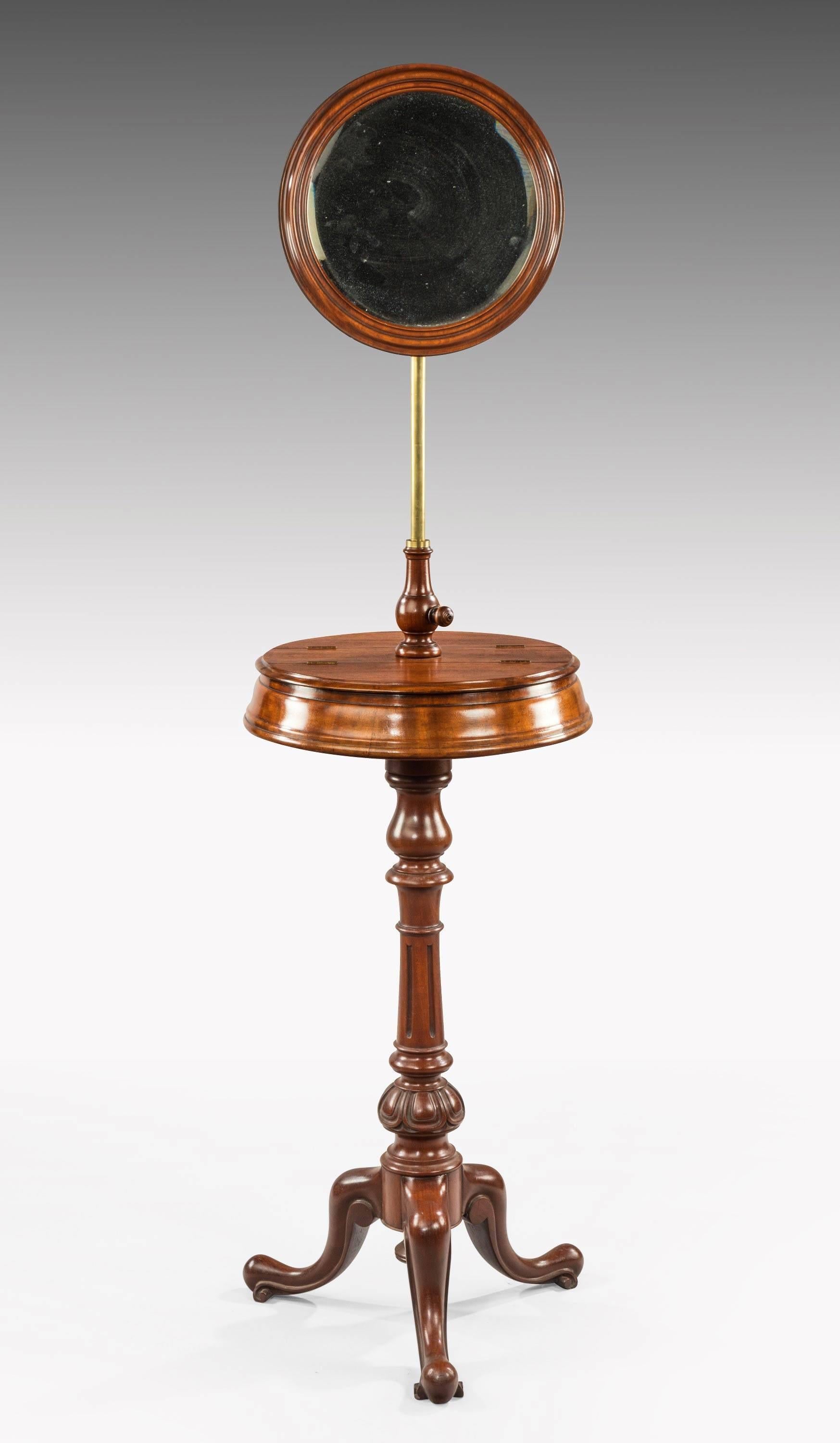 19th Century Mid 19th century mahogany gentleman’s dressing stand