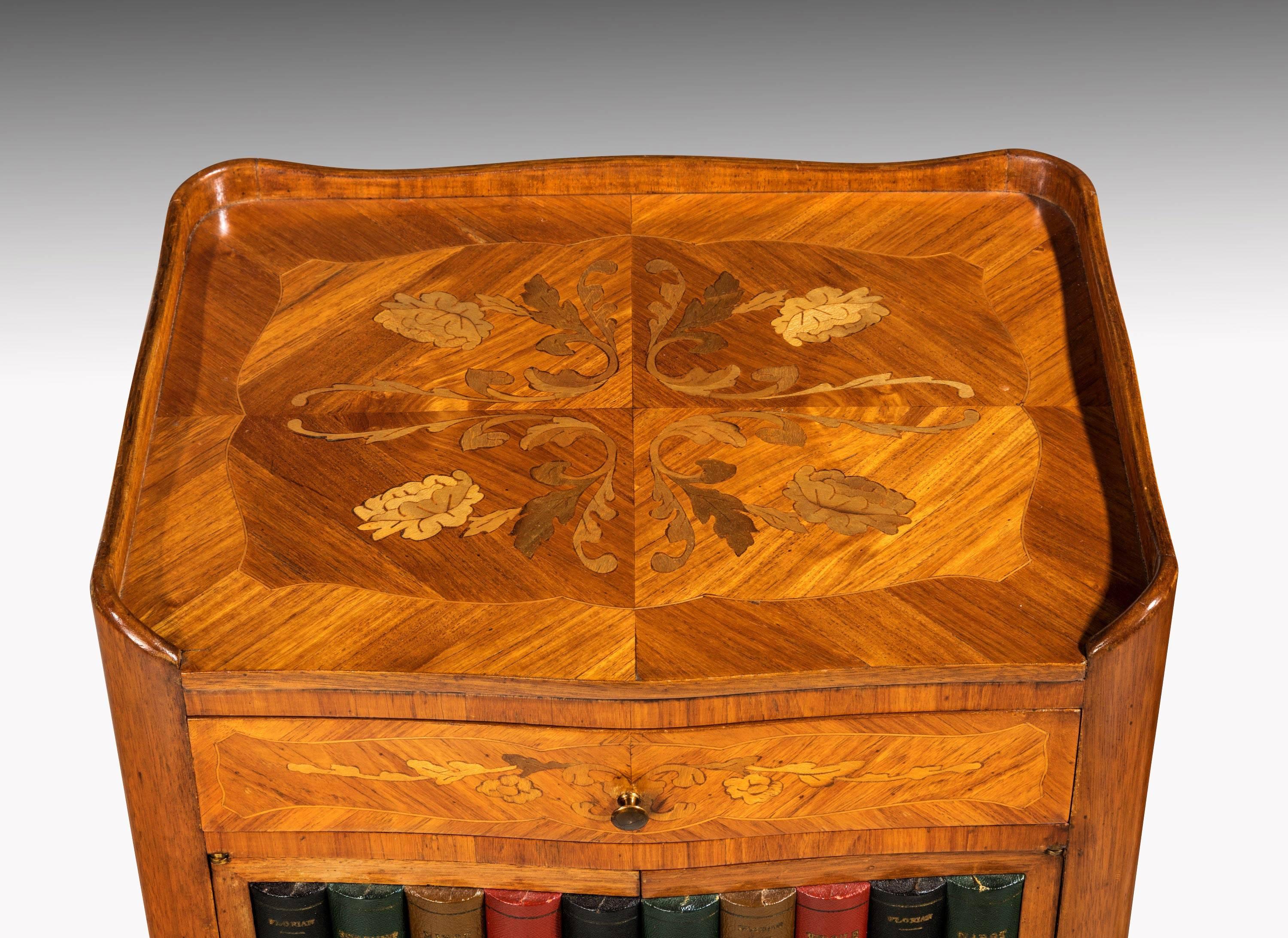 Pair of Late 19th Century Kingwood and Marquetry Night Cabinets In Good Condition In Peterborough, Northamptonshire