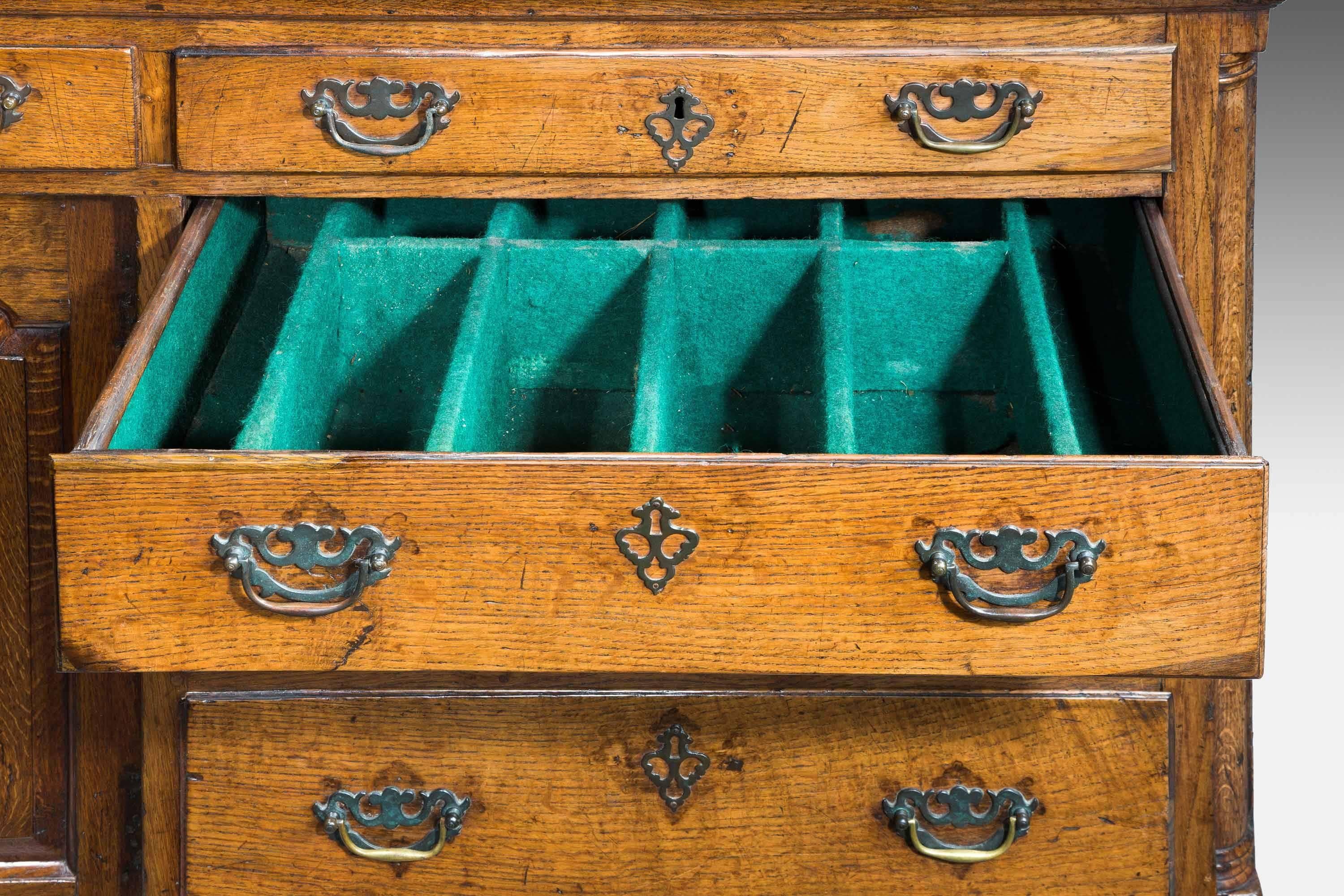 George III Period Oak Dresser Base 4