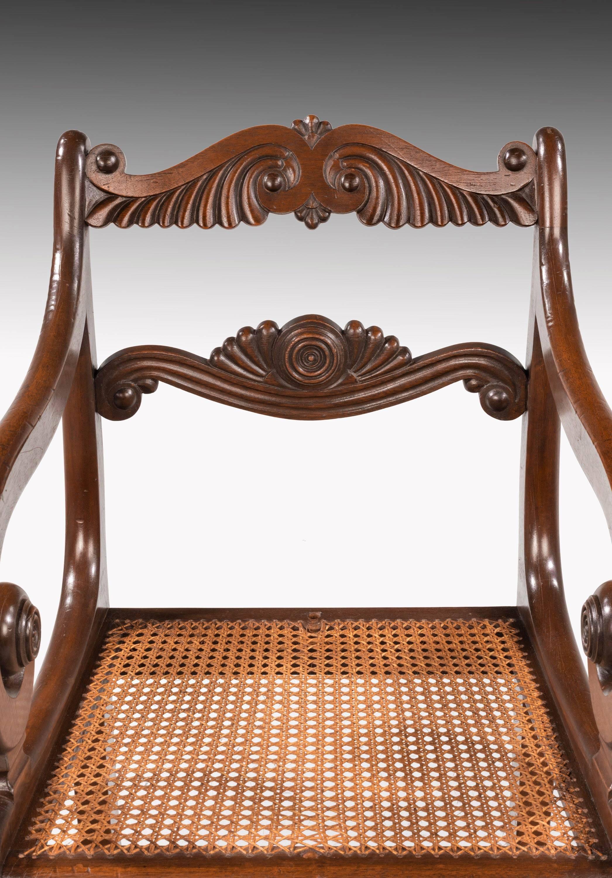 19th Century Set of 12 Regency Period Mahogany Dining Chairs