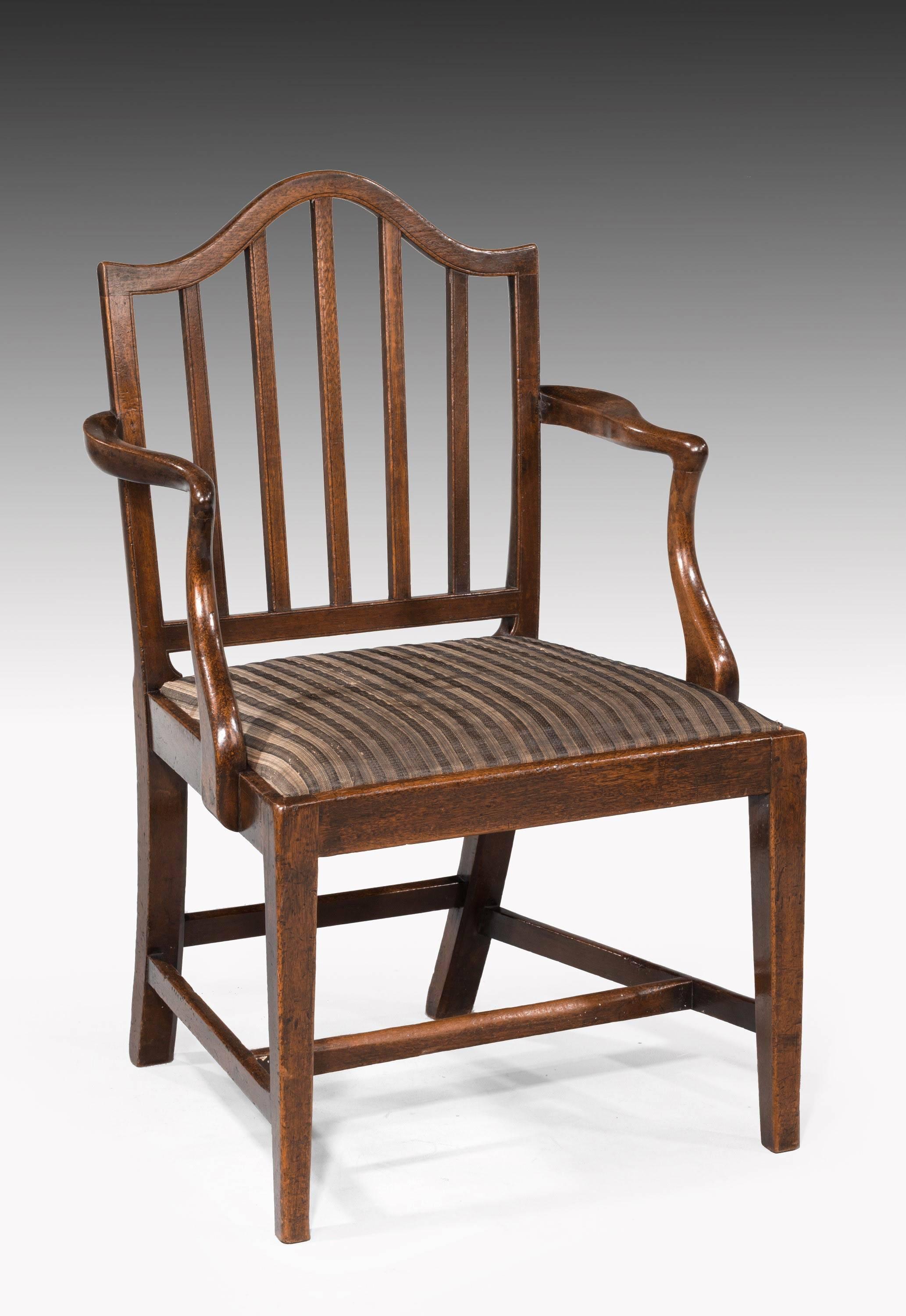 Set of Ten George III Period Mahogany Chairs 1