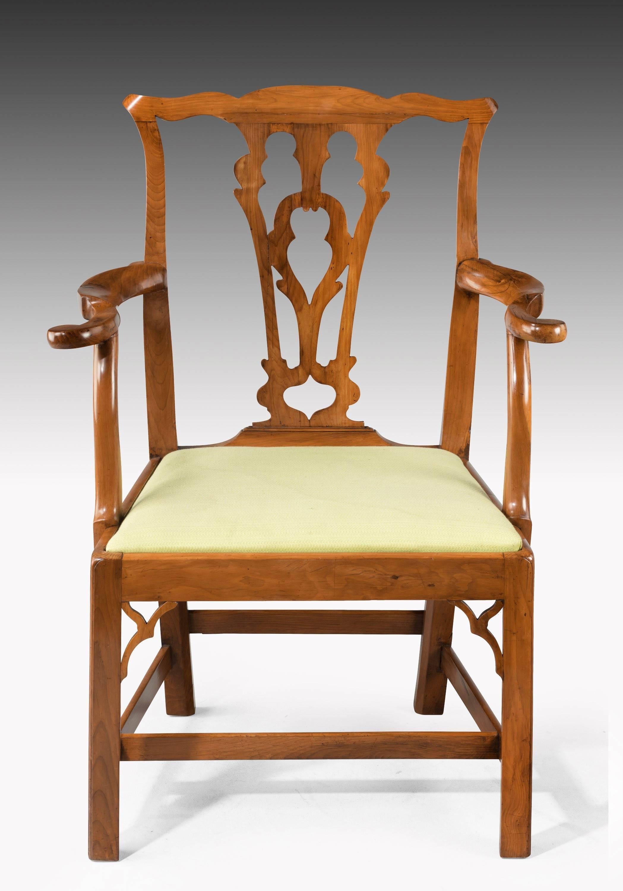 chippendale gothic arm chair