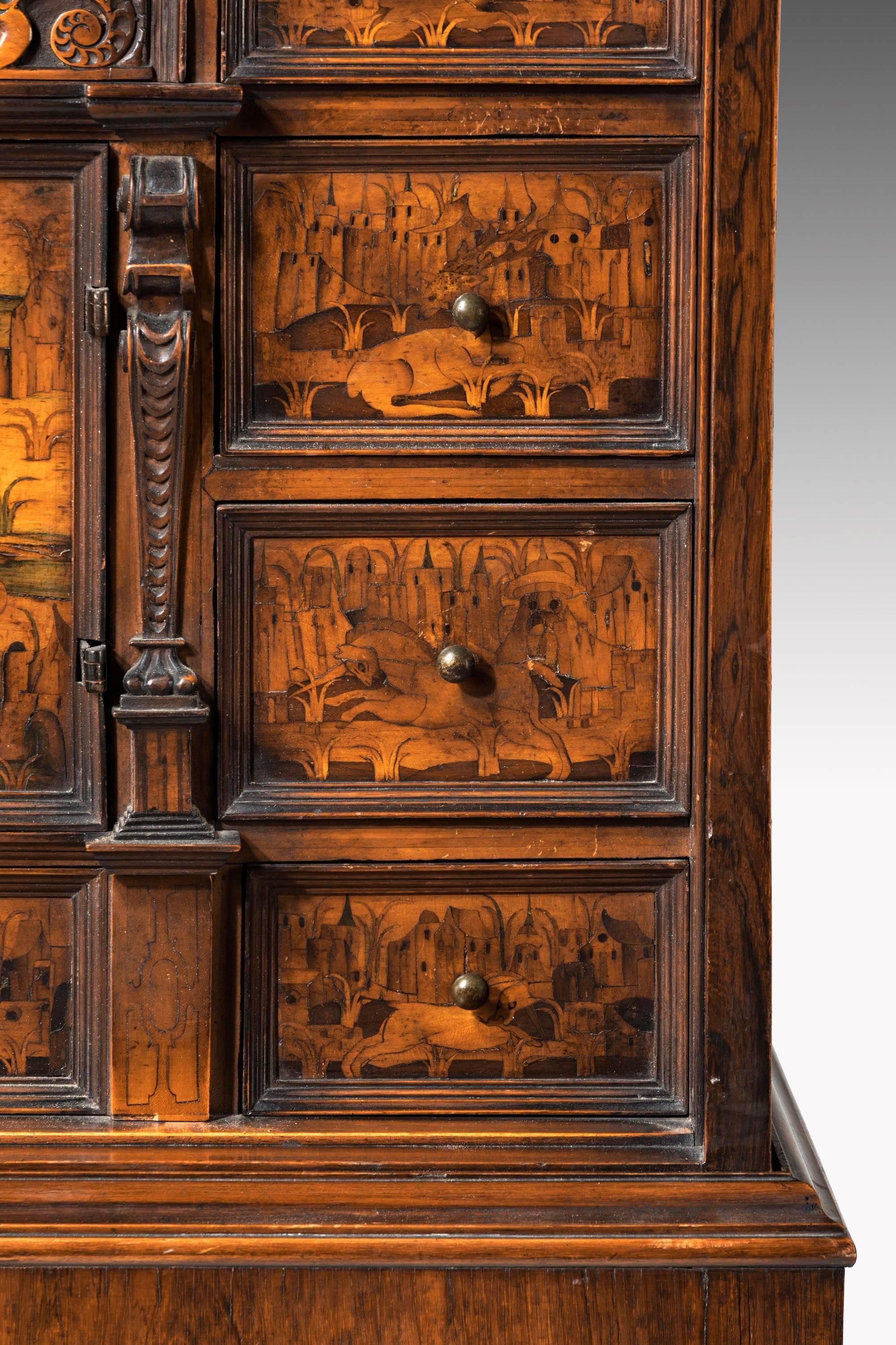 Early 18th Century Continental Walnut Cabinet on Stand 4