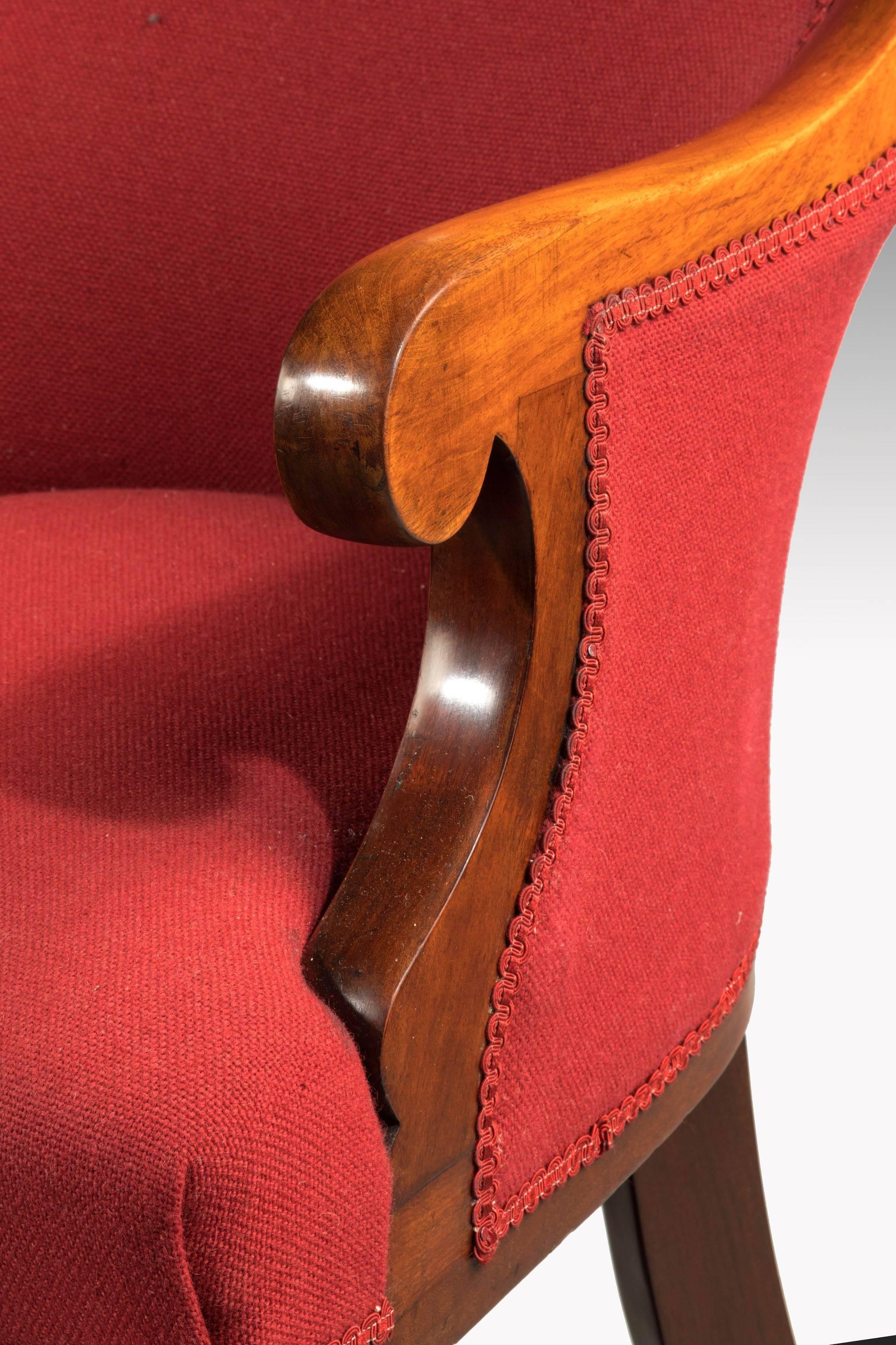 Pair of Early Victorian Period Mahogany Framed Chairs In Excellent Condition In Peterborough, Northamptonshire