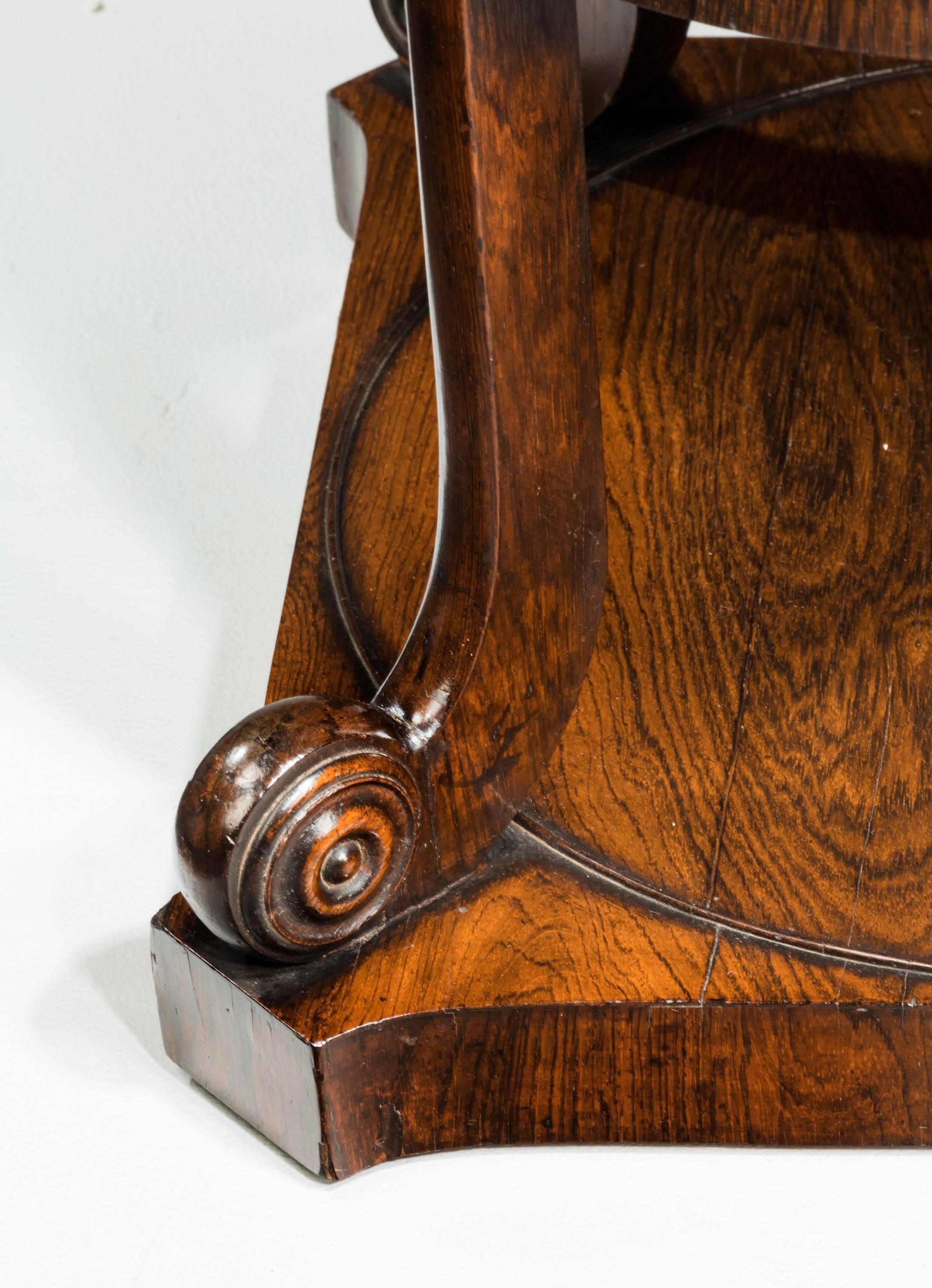 Pair of Regency Period Mahogany Etageres of Finely Figured Timbers 2