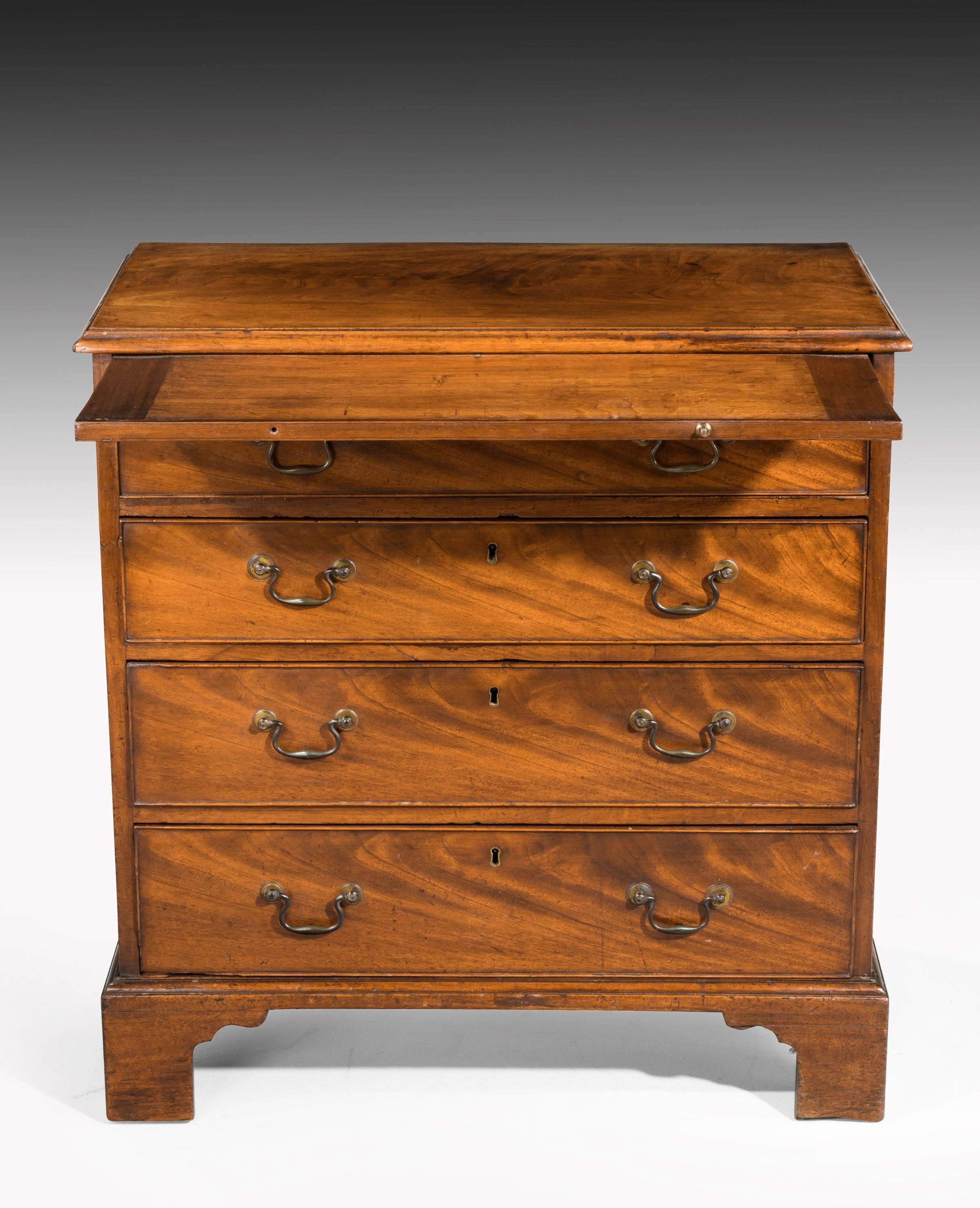 English George III Period Mahogany Chest of Small Proportions