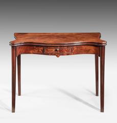 Chippendale Period Serpentine Mahogany Tea Table