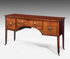 George III Period Mahogany Bow-Fronted Sideboard