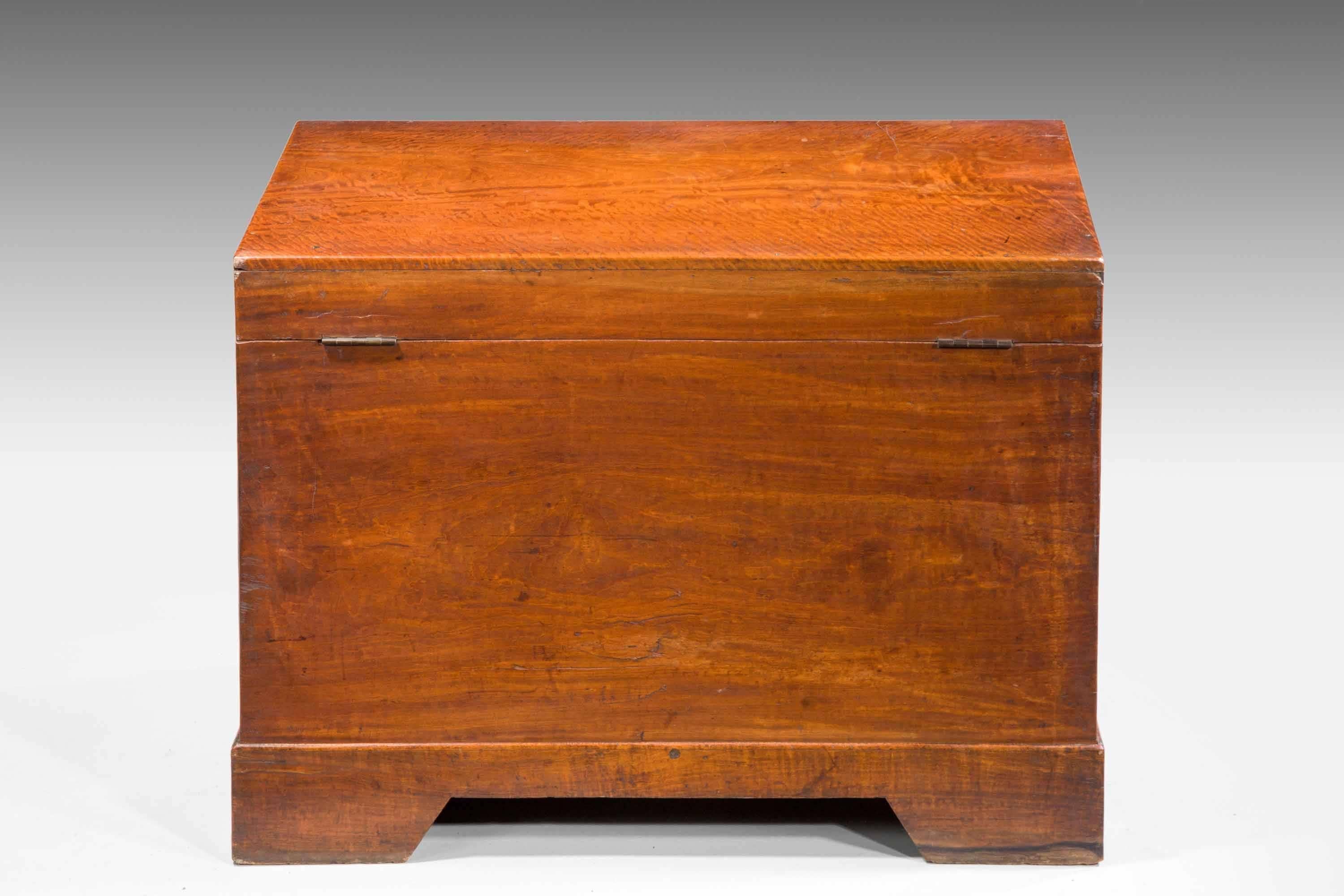 Mahogany Mid-19th Century Teak Rectangular Lidded Box 