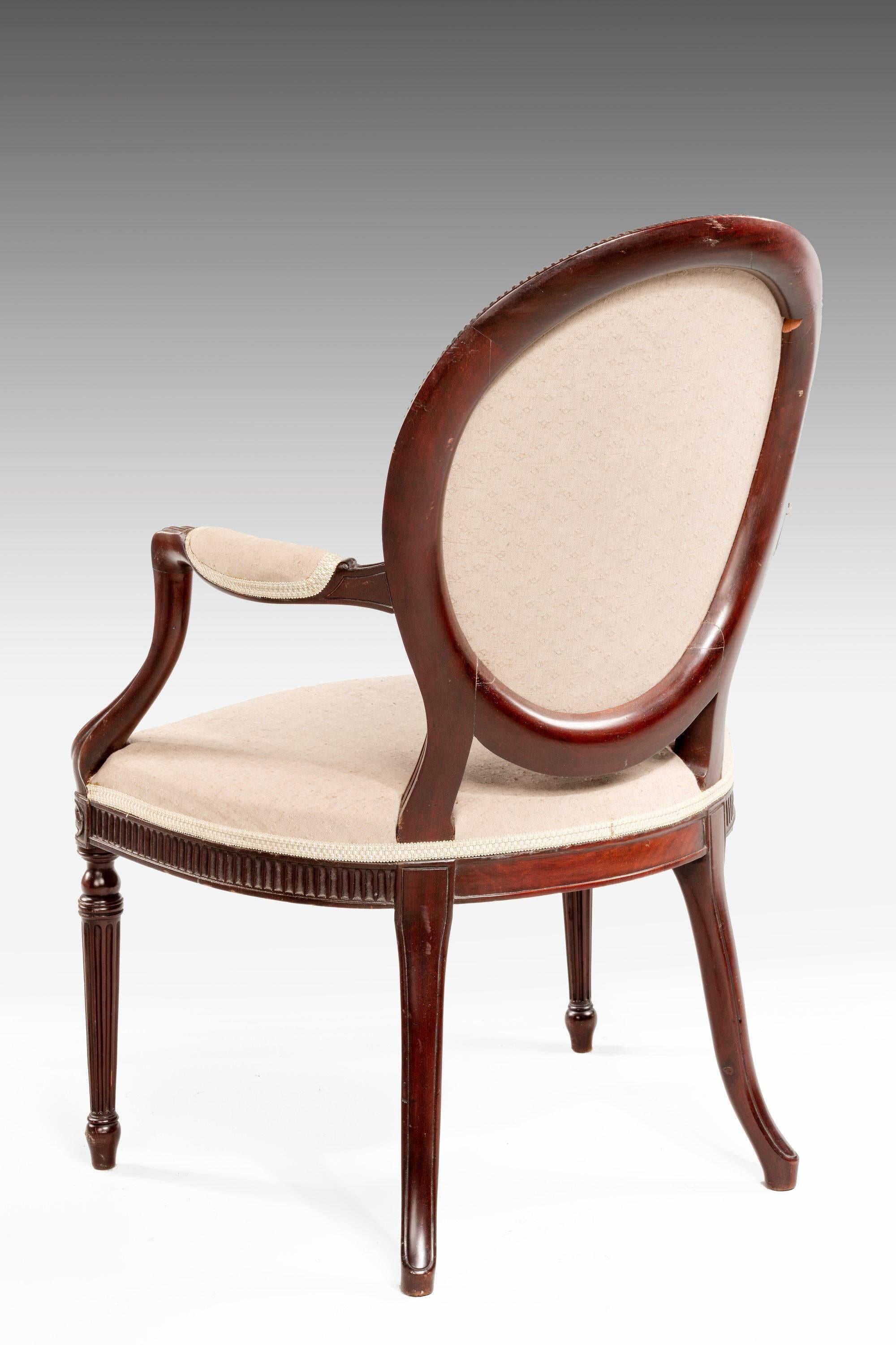 British Early 20th Century Elbow Chair