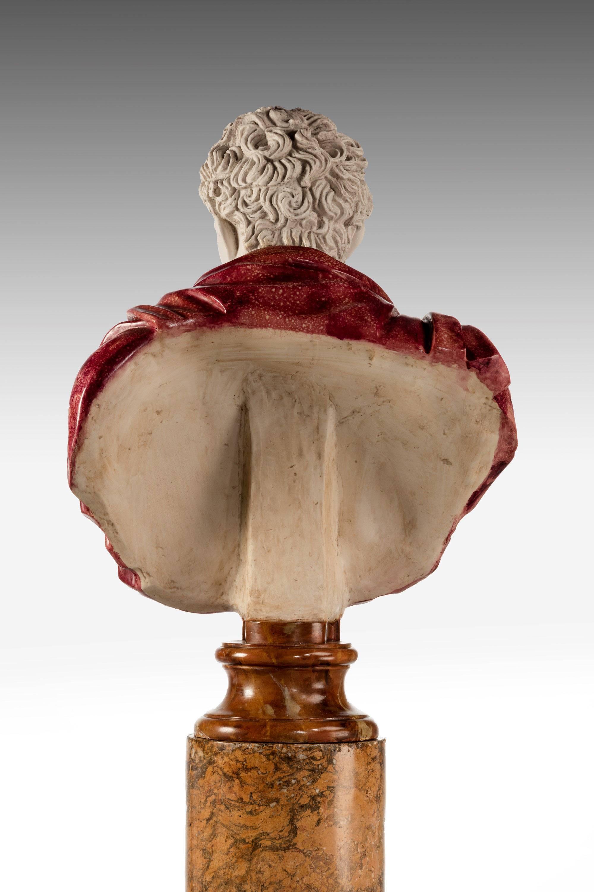 20th Century Bust of a Roman Politician Marcus Antonius