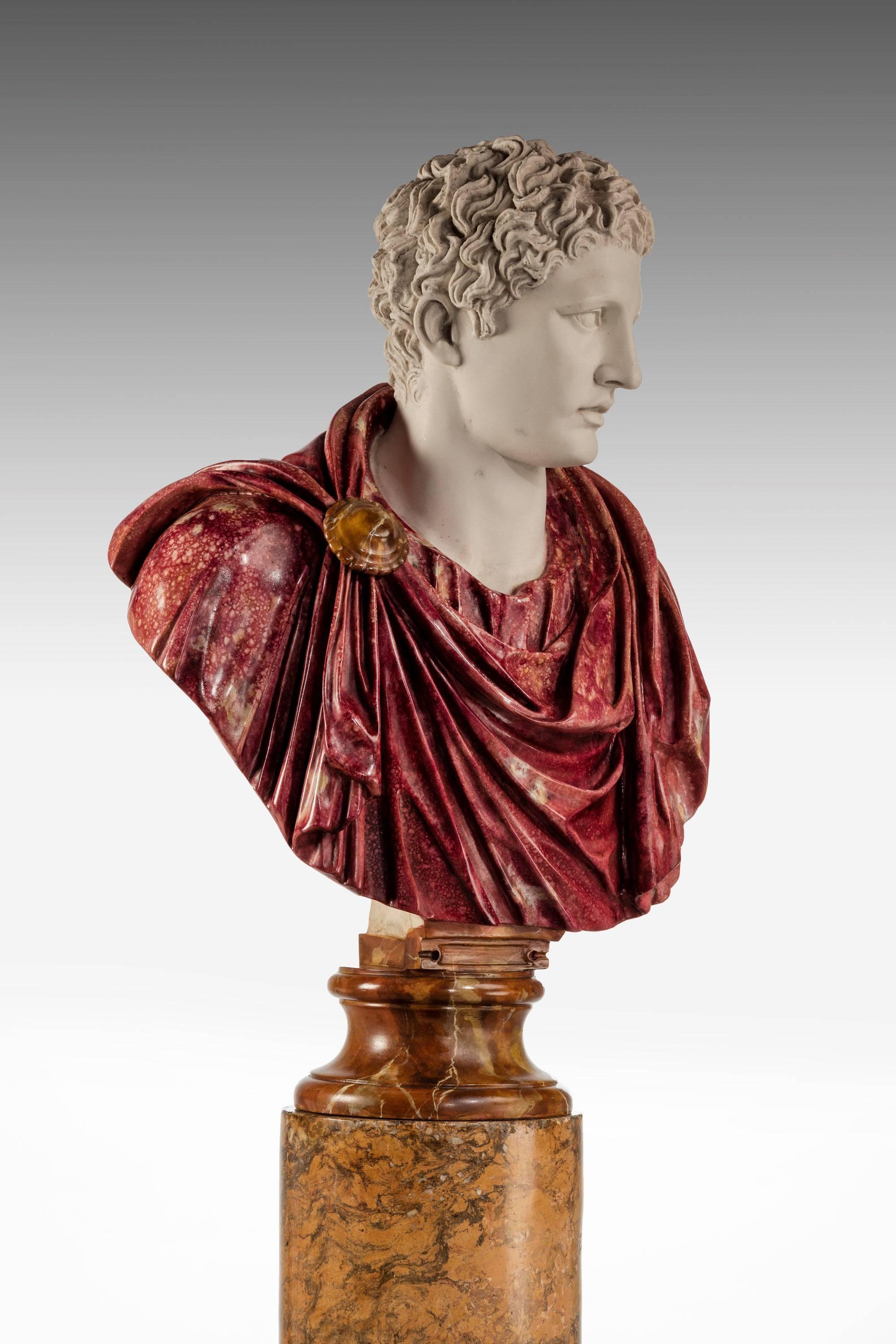 European Bust of a Roman Politician Marcus Antonius