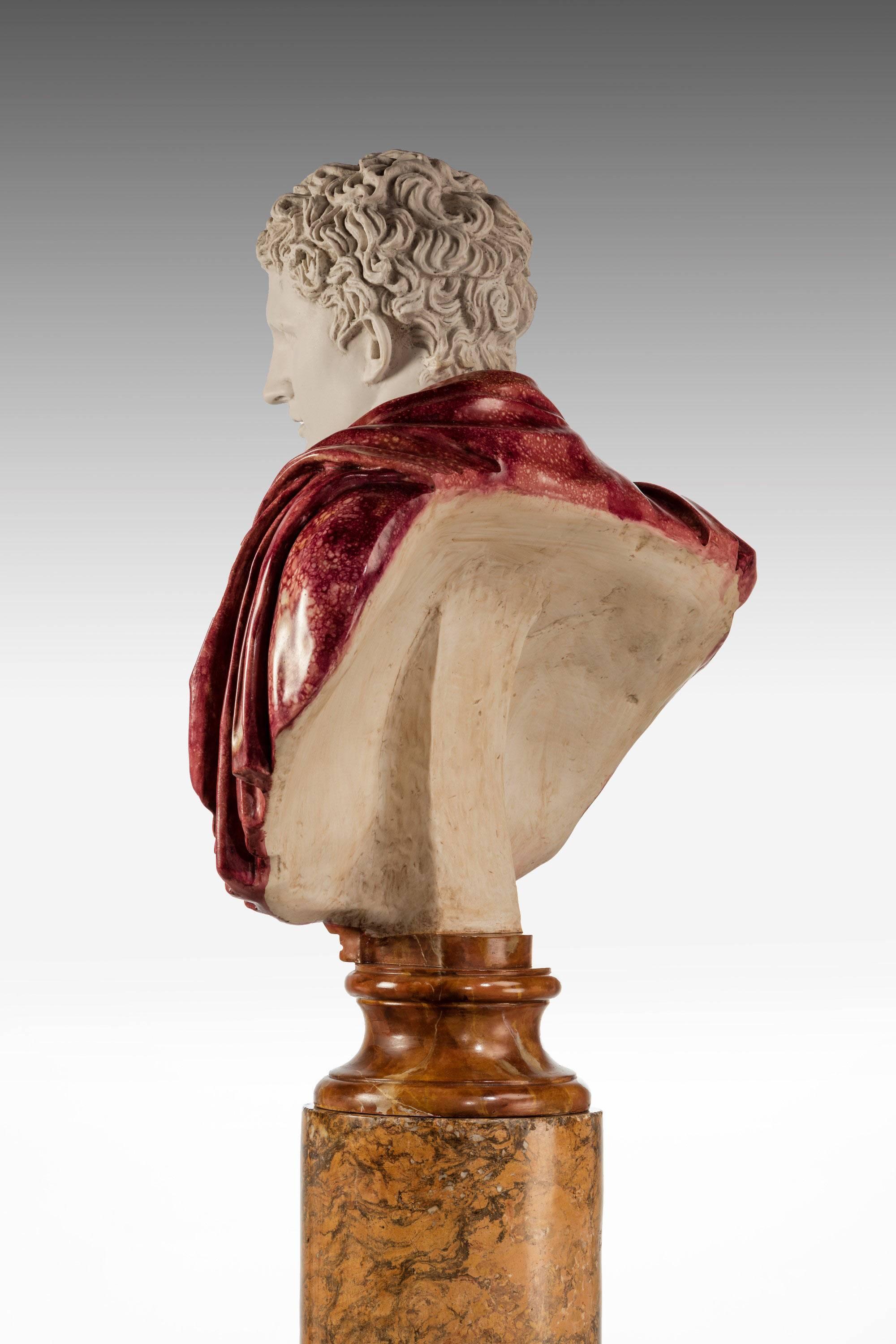 Bust of a Roman Politician Marcus Antonius In Good Condition In Peterborough, Northamptonshire