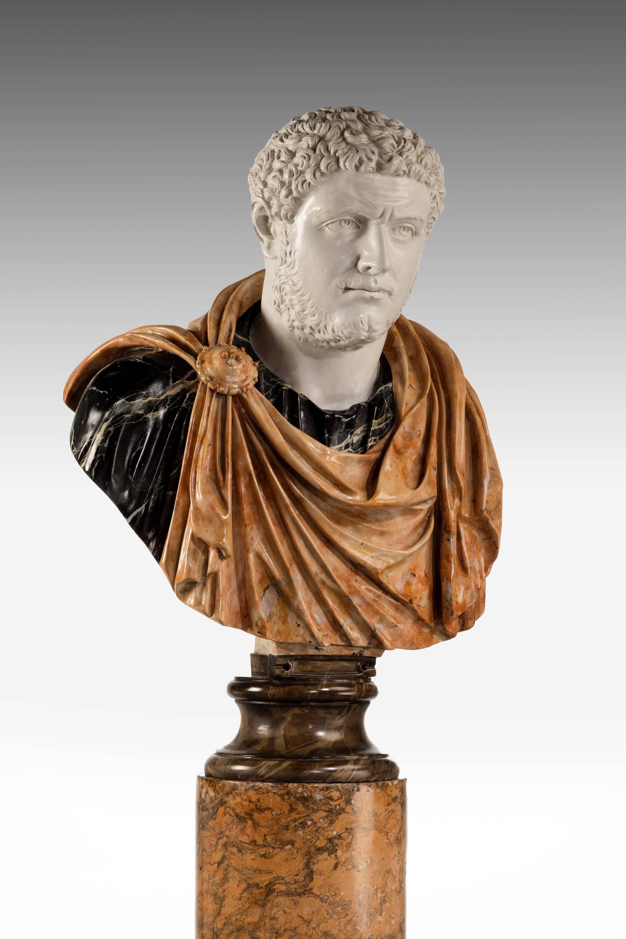 European Bust of a Roman Emperor Caracalla