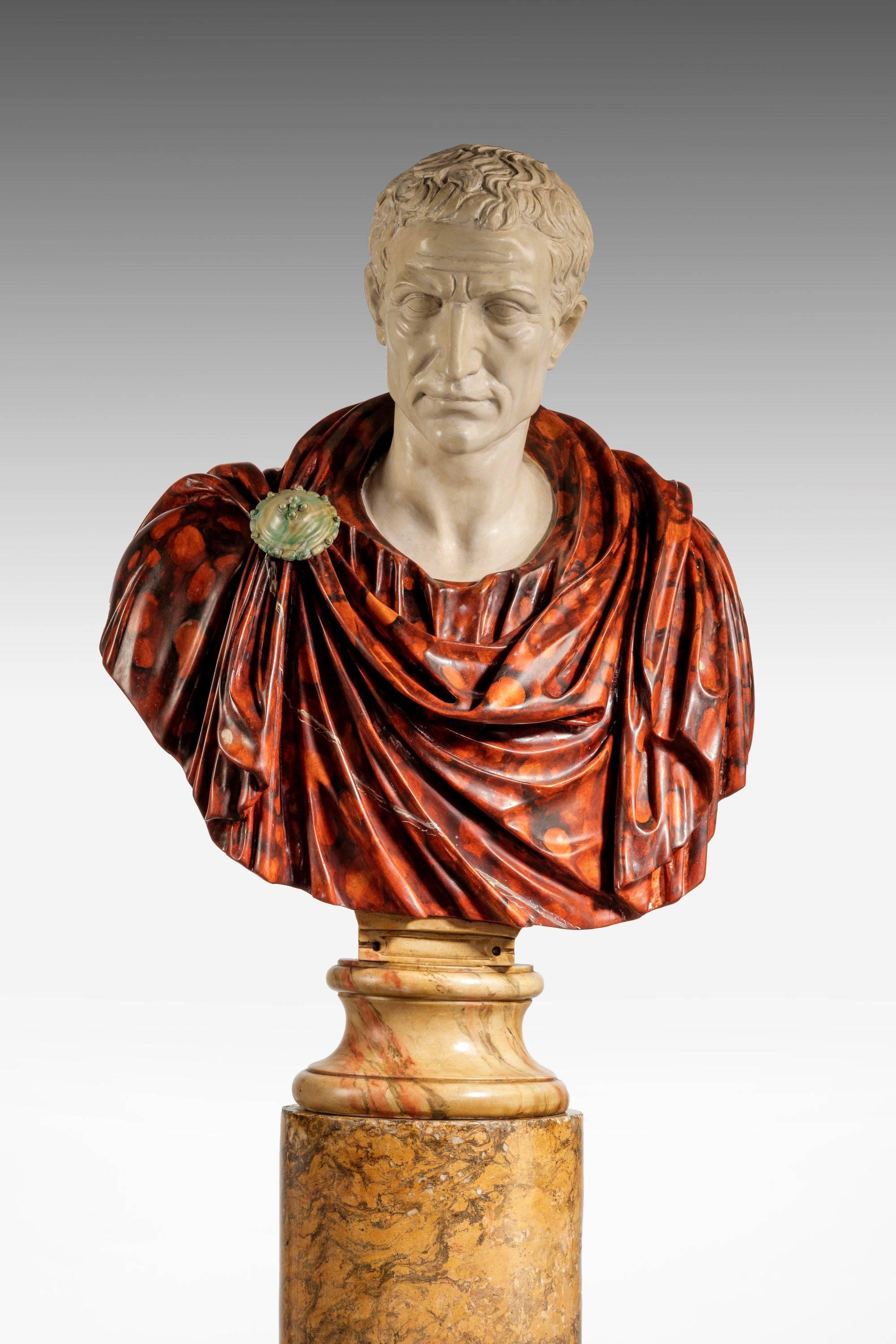 20th Century Bust of a Roman Politician Marcus Junius Brutus