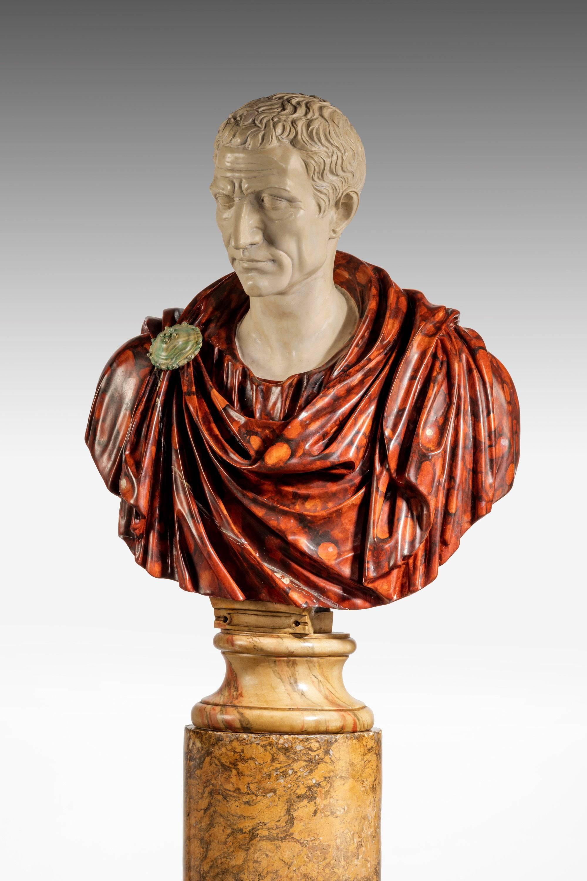 A copy of a Roman politician Marcus Junius Brutus (85 BC-42 BC).

Sold without Pedestal.

Marcus Junius Brutus June 85 BC–23 October 42 BC, often referred to as Brutus, was a politician of the late Roman Republic. After being adopted by his