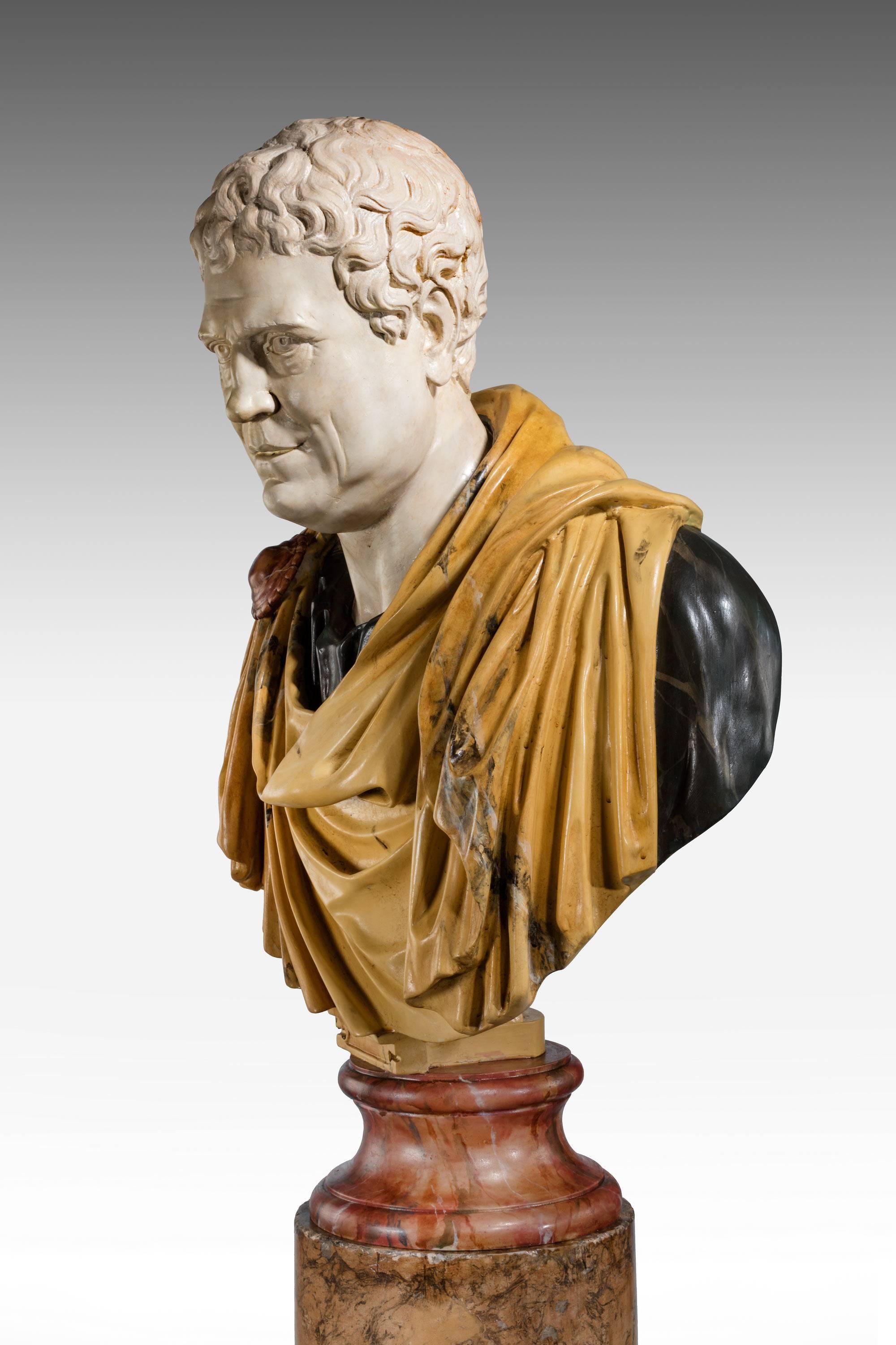 A copy of a Roman Popularis politician Tiberius Gracchus. 

Assassinated 133 BC 

Sold without Pedestal.

Tiberius Sempronius Gracchus was born c. 169–164 – c. 133 BC and was a Roman Popularis politician of the 2nd century BC, together with