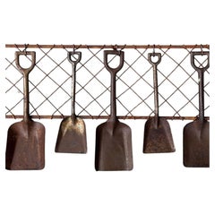 Wall Mounted Sculpture Art Antique Toy Shovel Display Beach Summer Home