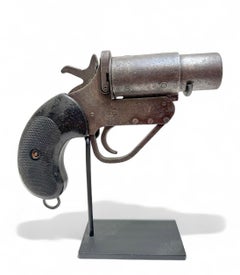 Mounted Object Antique WW2 Flare Gun.