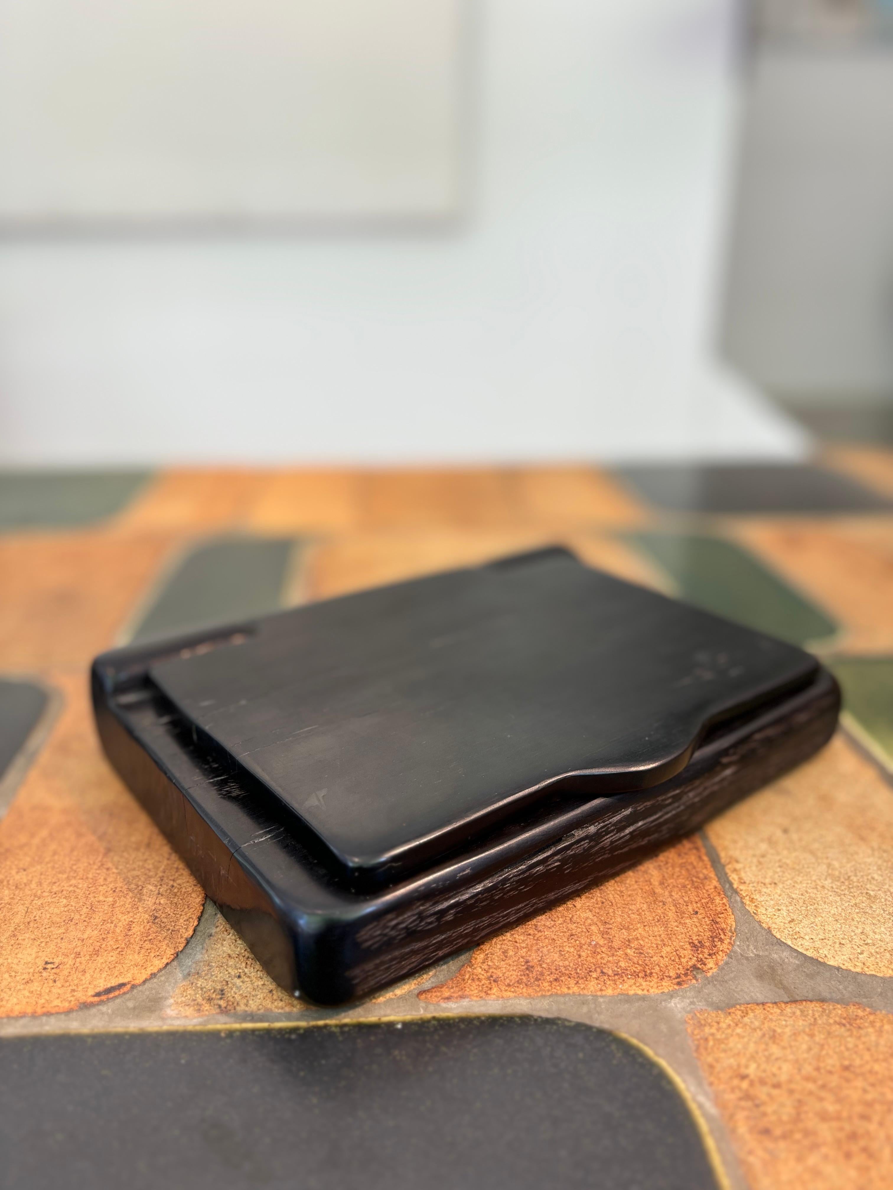 Odile Noll Boxen aus Ebenholz Gabun im Angebot 11