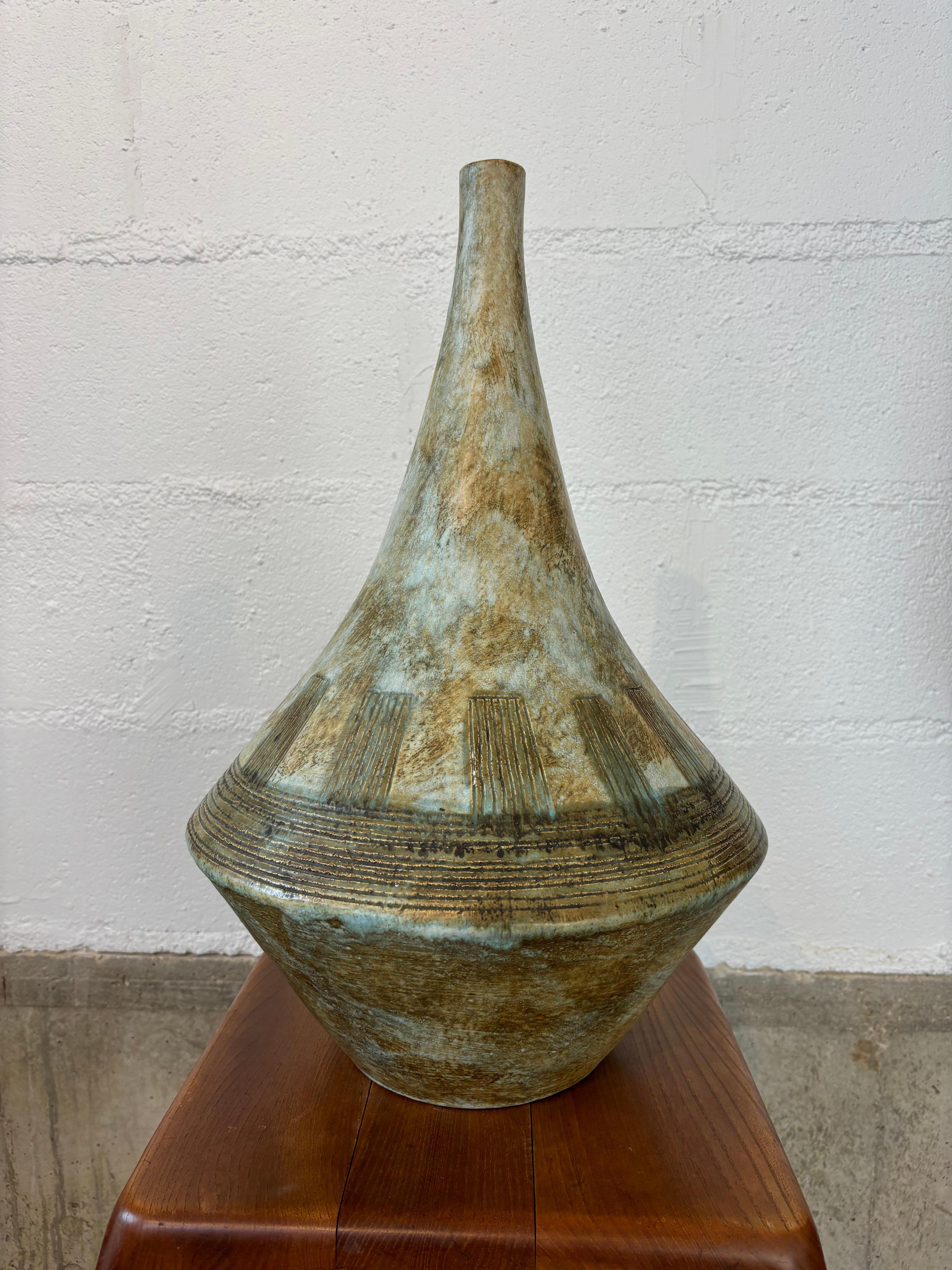 Mid-20th Century Toupie lamp by les 2 potiers For Sale