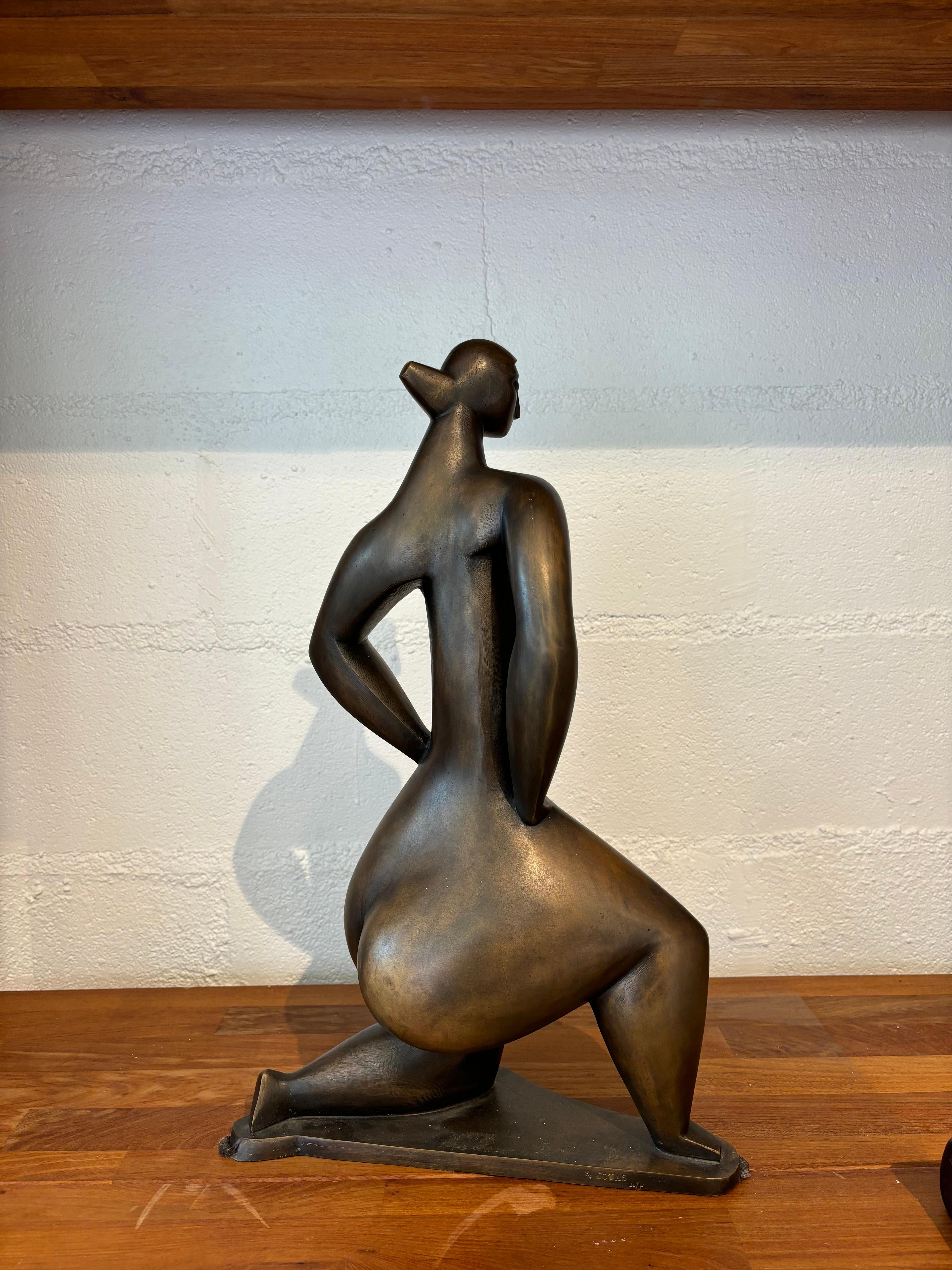 Wunderschöne figurative Skulptur von Siegfried Jonas (Französisch) im Angebot