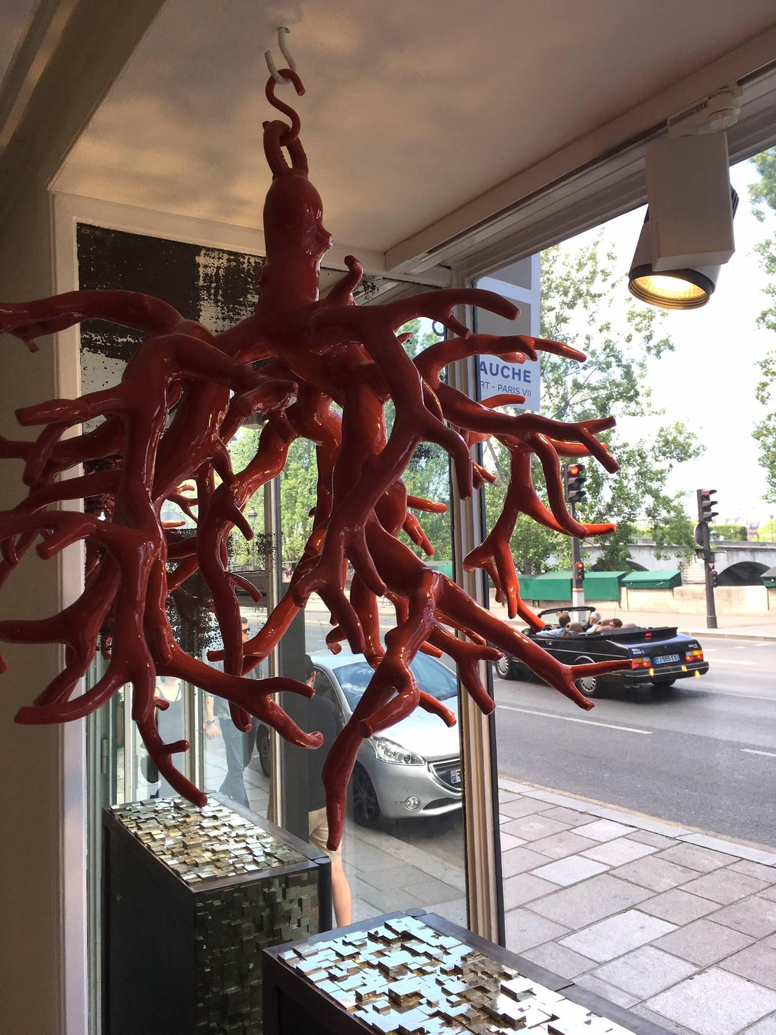 Ceiling Coral Sculpture by Maurizio Epifani In Excellent Condition For Sale In Paris, FR