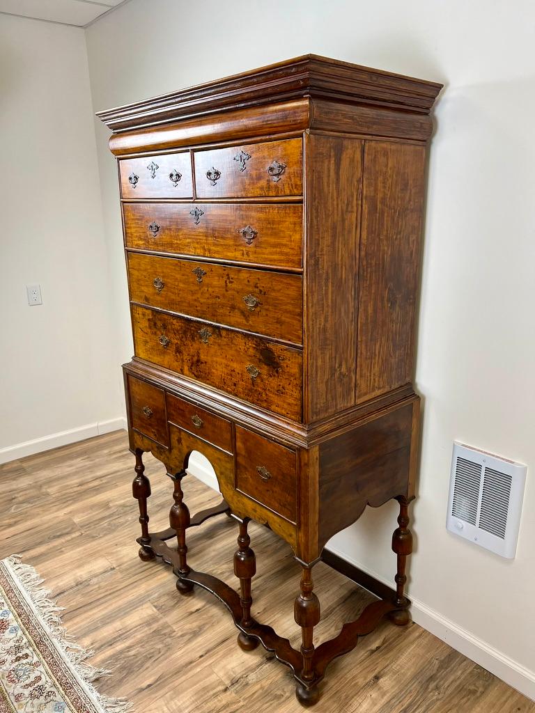 William and Mary Antique Early 18th Century William & Mary Highboy For Sale