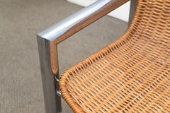 1970s Vintage Rattan and Chrome Chairs