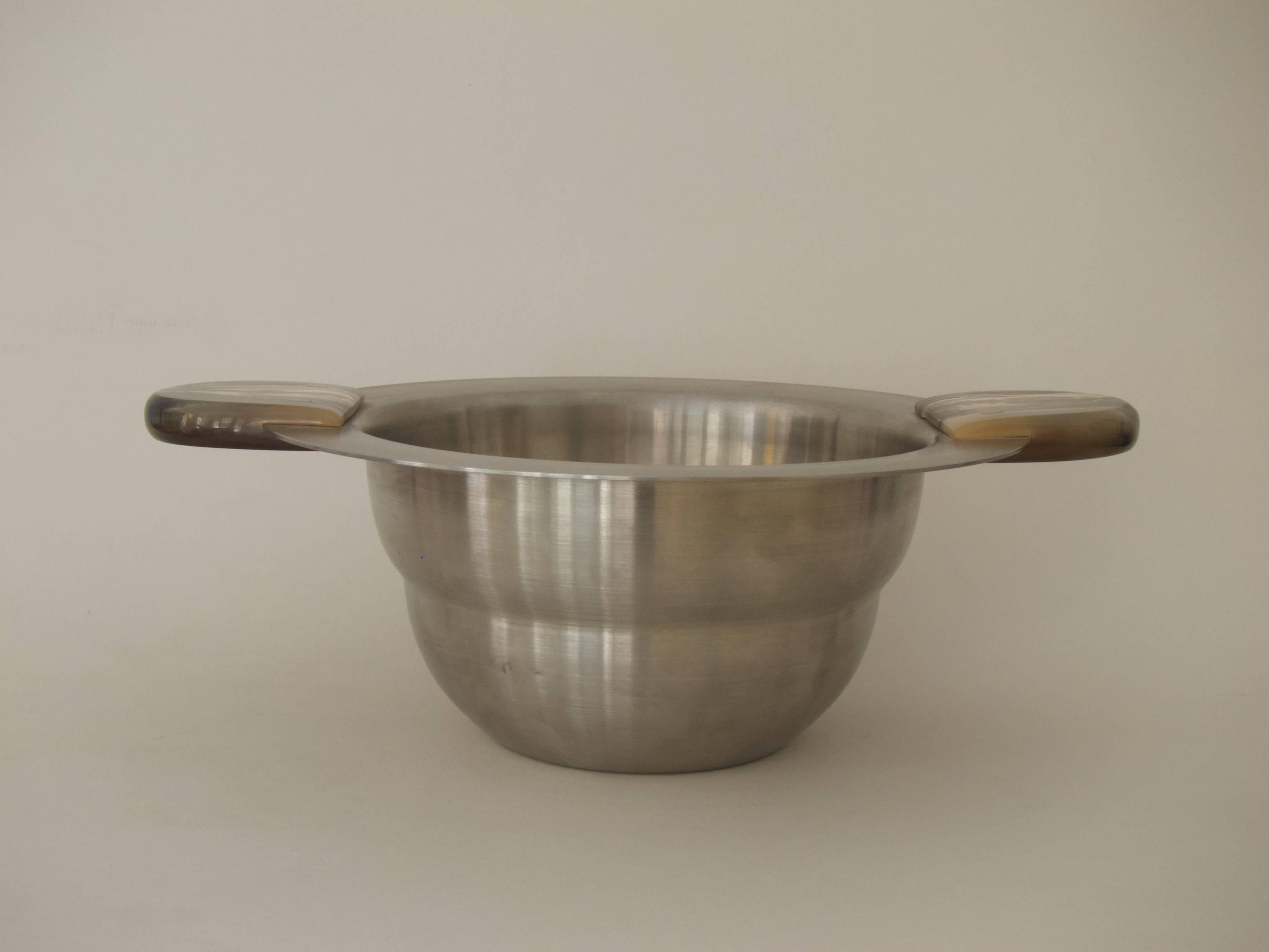 Austrian Bowl with Horn Handles